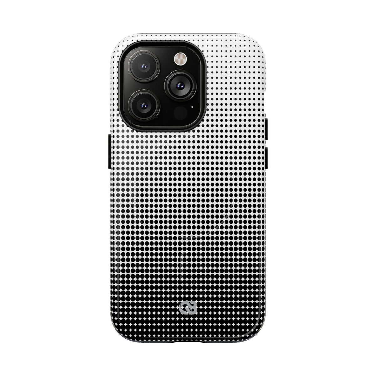 Black Tough 2.0 Magsafe Phone Case for iPhone - Obsidian Halftone Flux