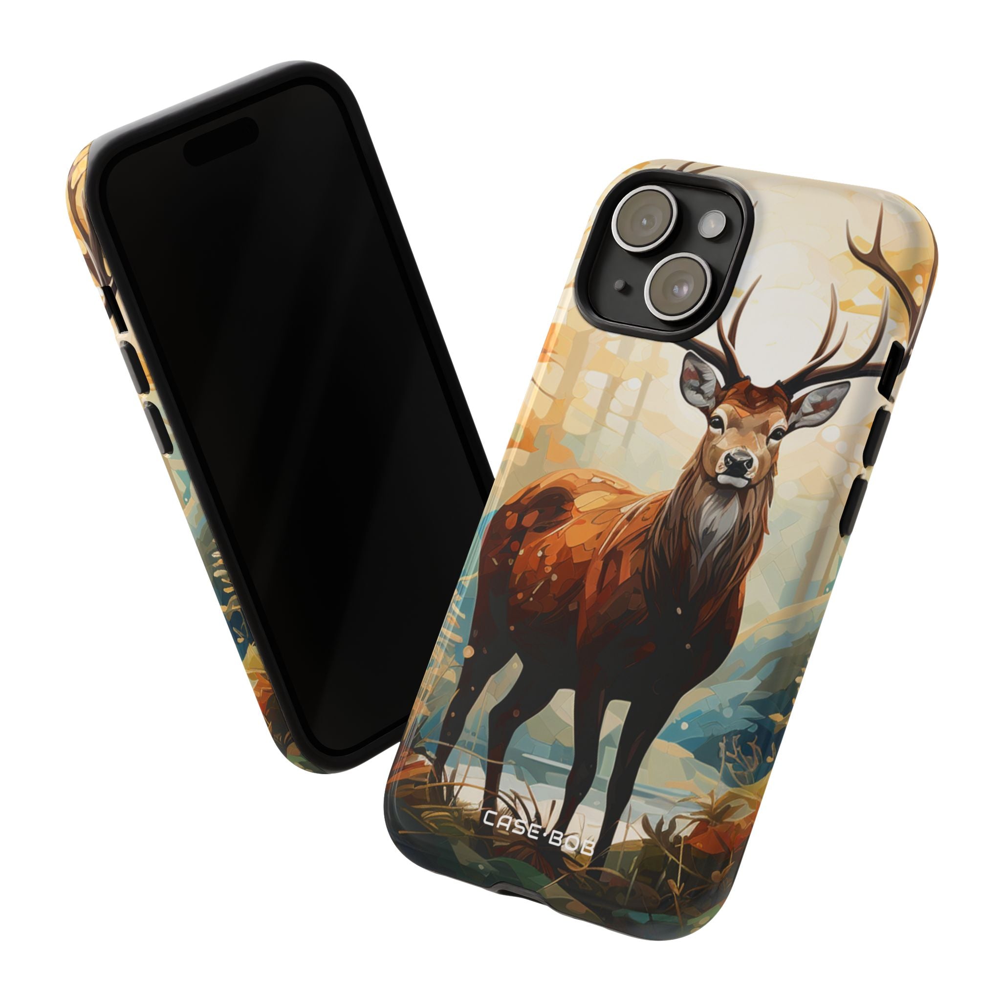 Glowing Stag iPhone 15 Case - Tough - CASE•BOB