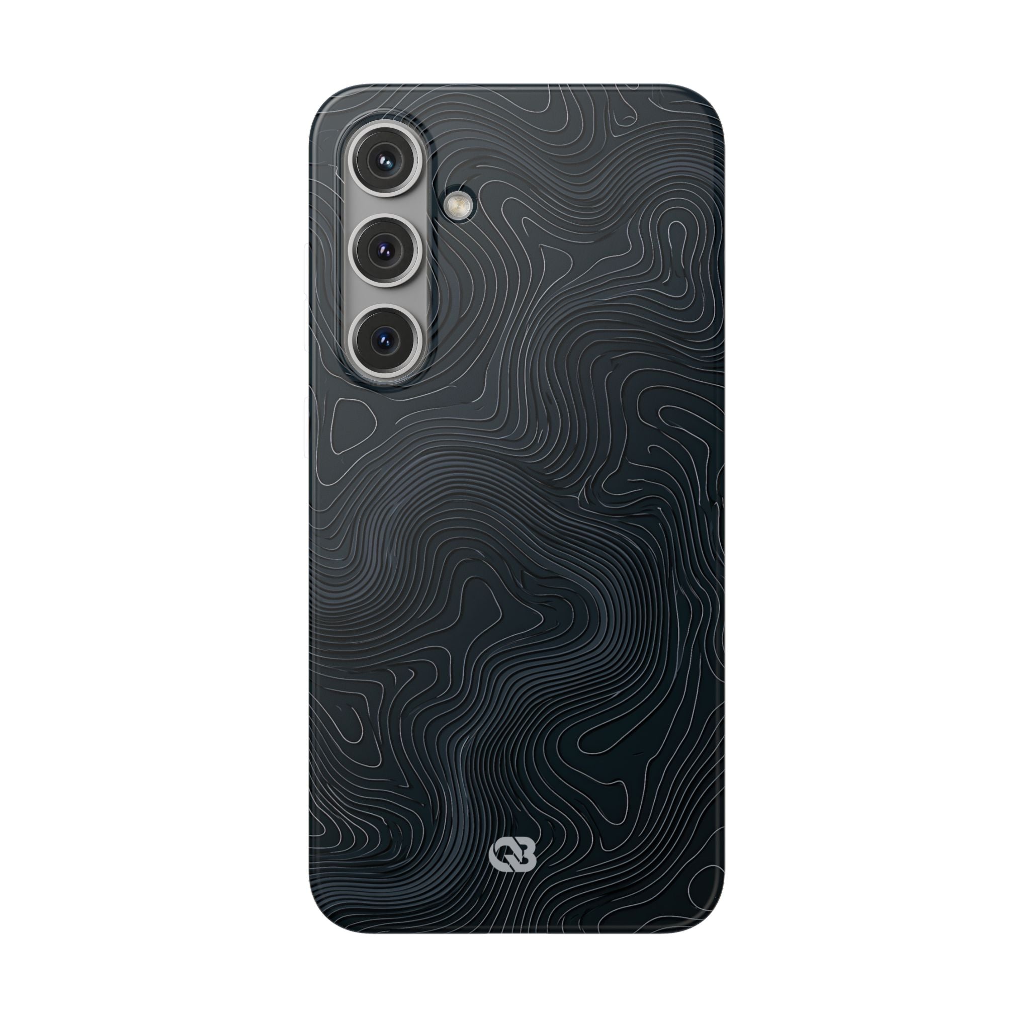Black Lite Phone Case for Samsung - Obsidian Ridge Topo
