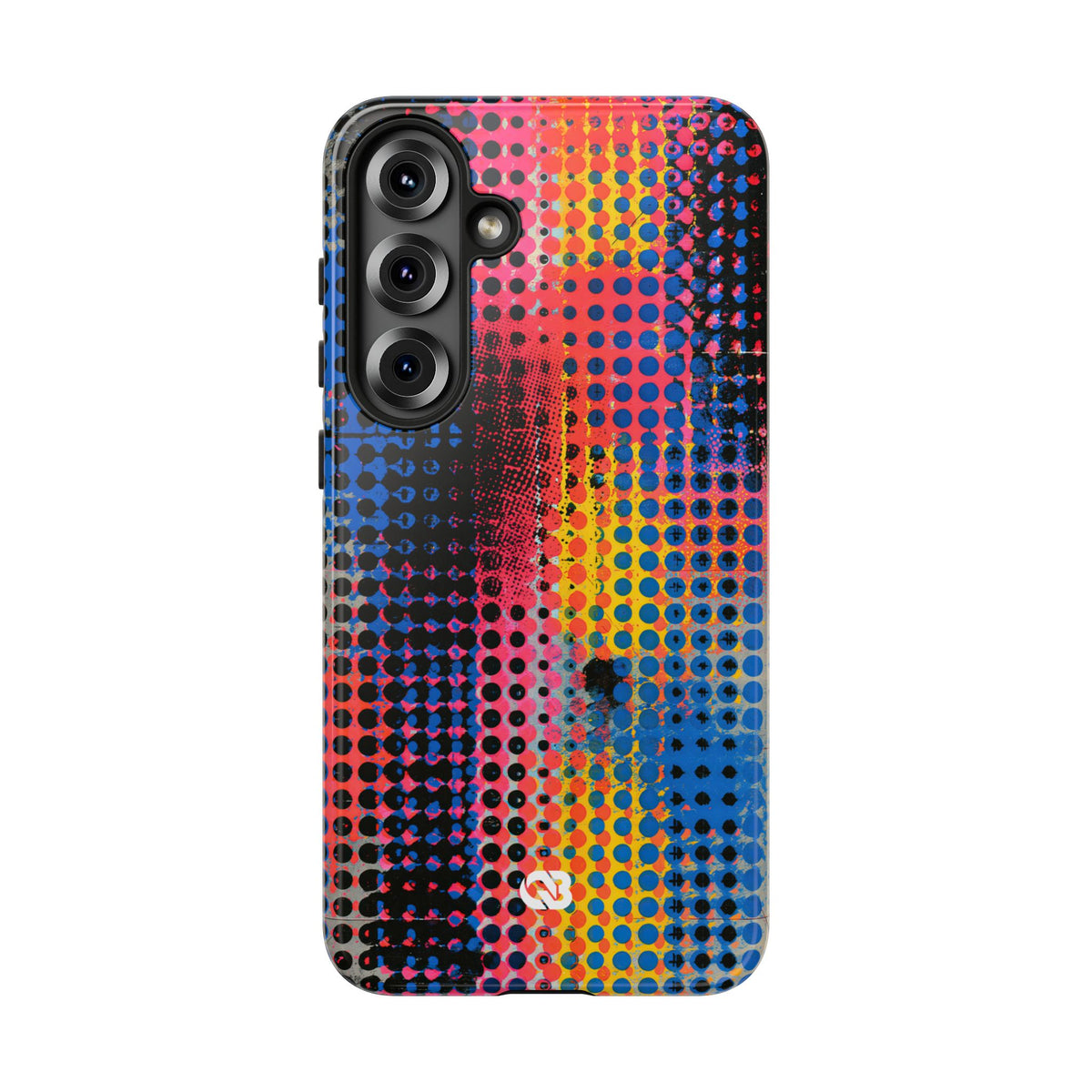 Chromatic Halftone Grid · Tough Phone Case for Samsung · Blue
