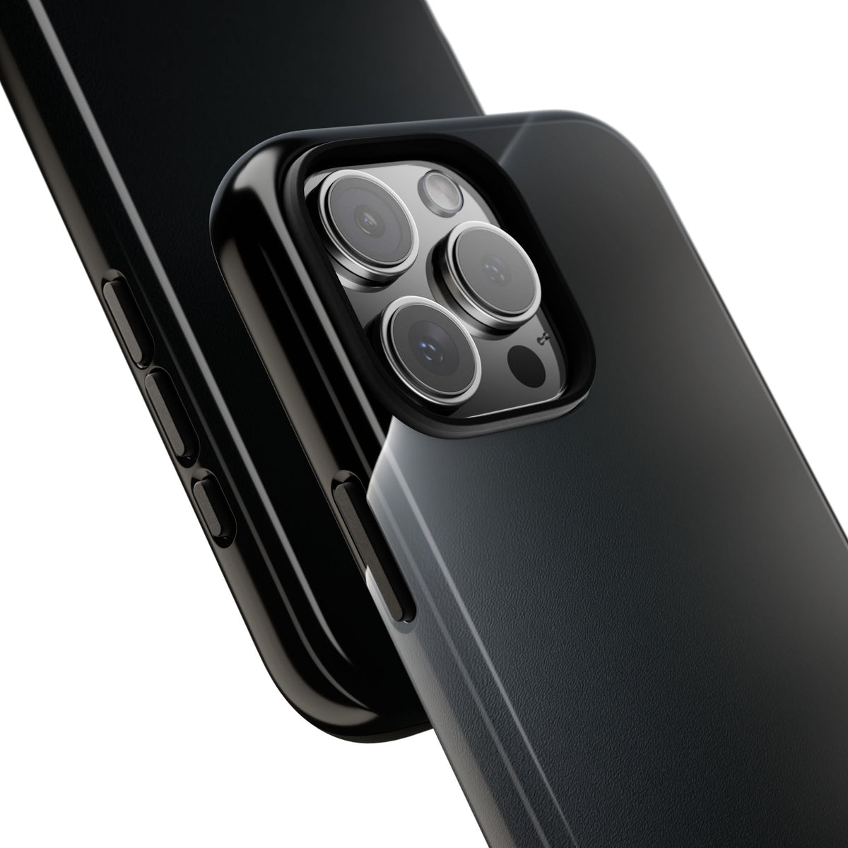 Black Tough Phone Case for iPhone - Obsidian Lunar Arch