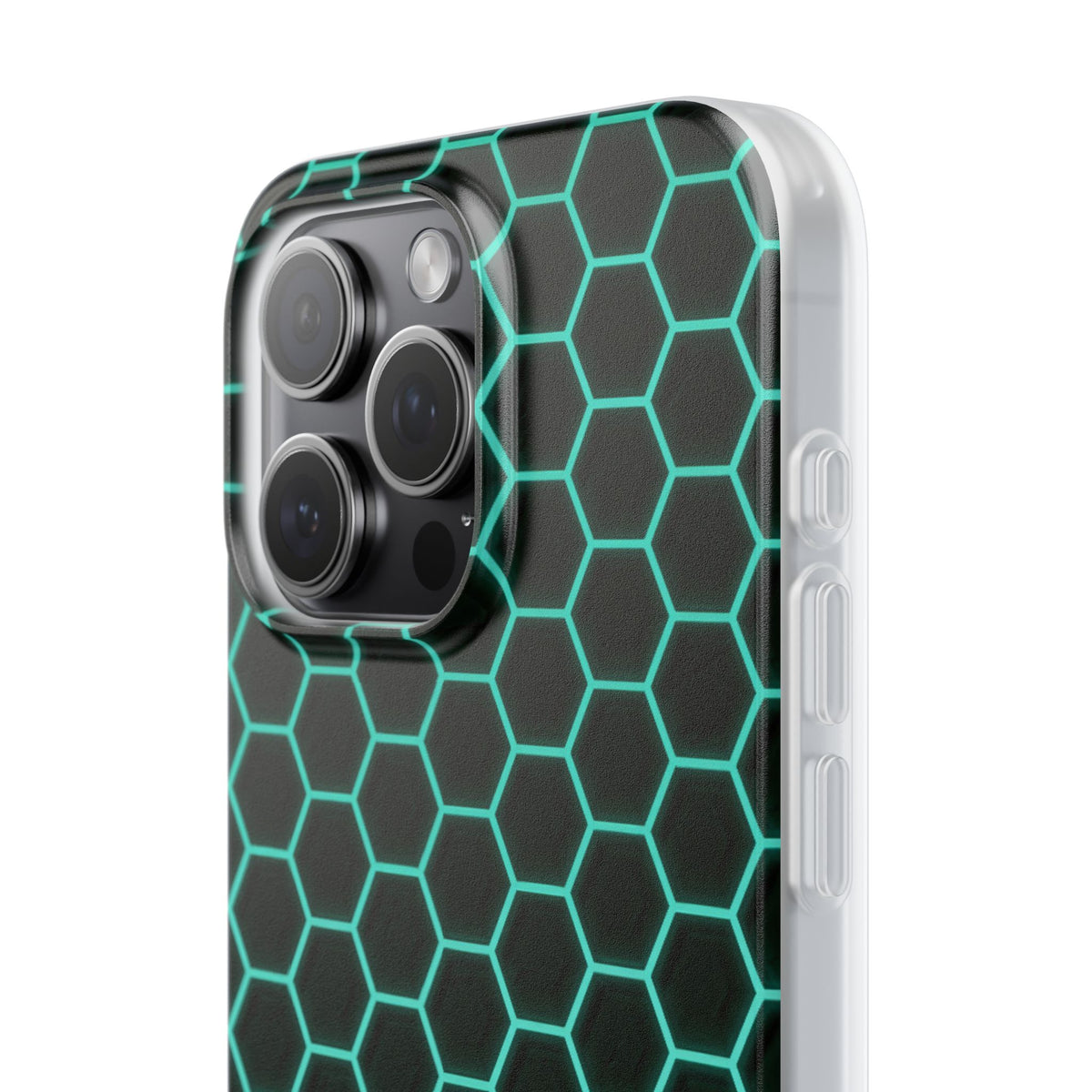 Neon Hex Spectrum · Lite Phone Case for iPhone · Teal
