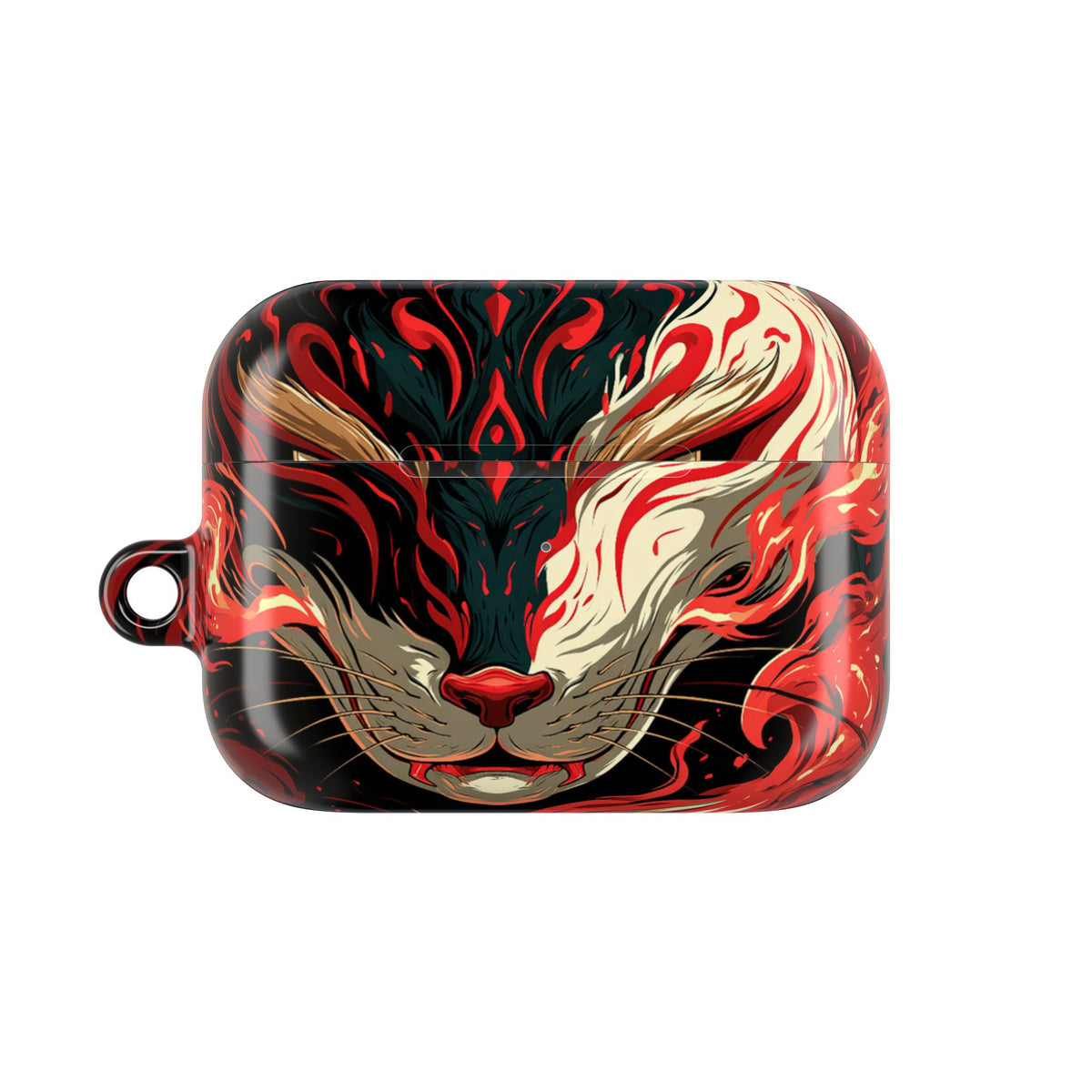 Crimson Kitsune Spirit · Hard Case for AirPods & AirPods Pro · Red