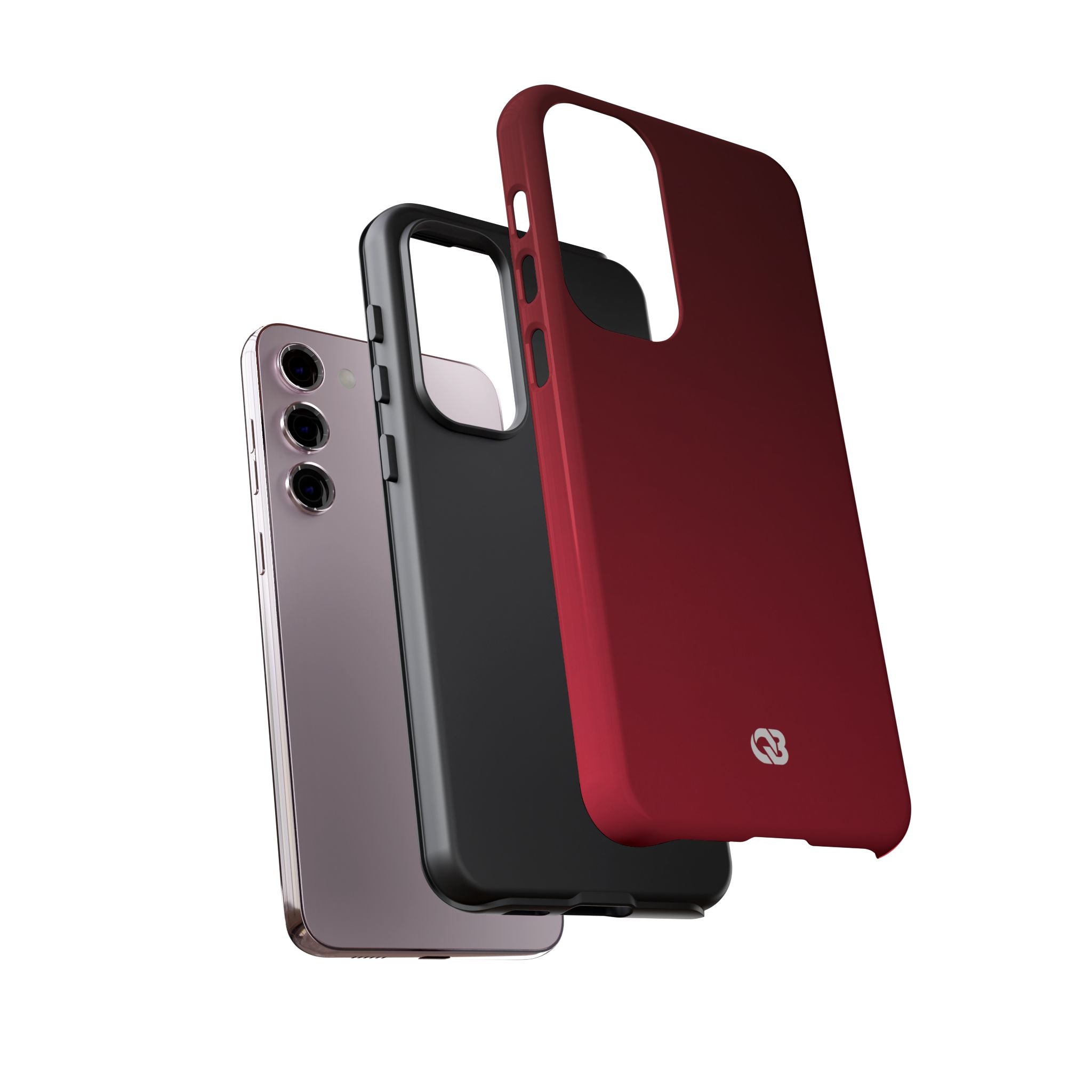 Red Tough Phone Case for Samsung - Crimson Velvet Fade