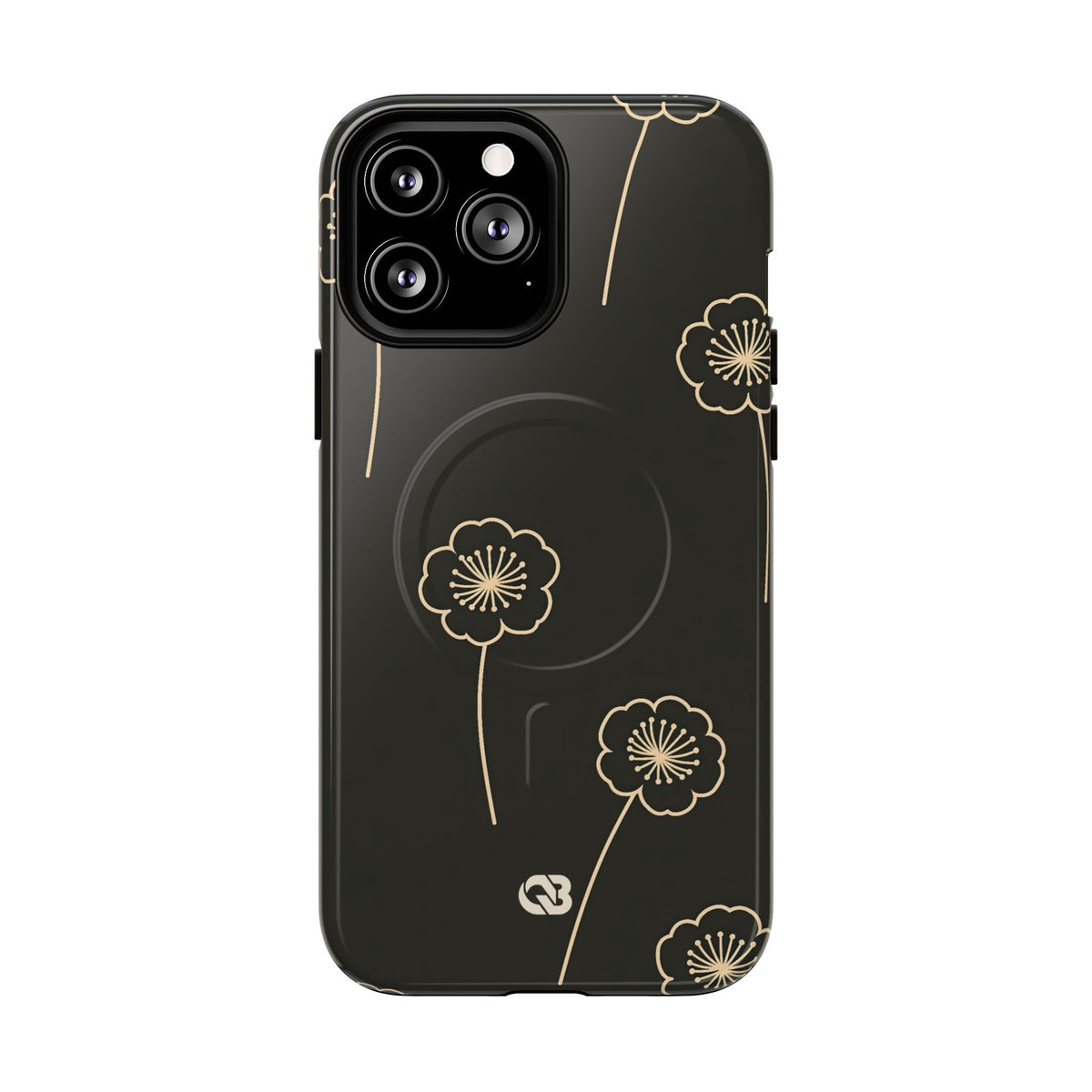 Nocturne Bloom Contours · Tough 2.0 Magnetic Phone Case for iPhone · Black
