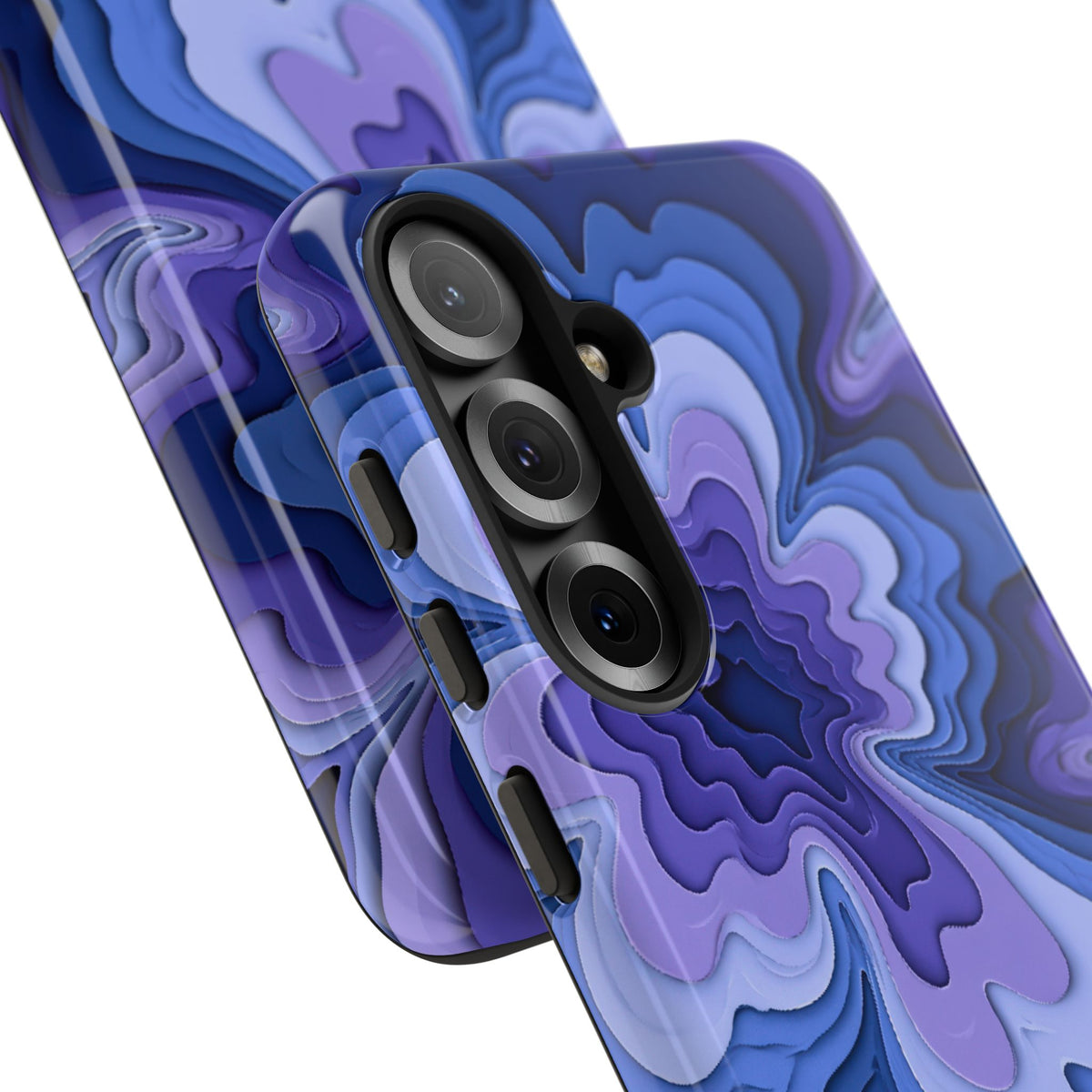 Periwinkle Strata Bloom · Tough Phone Case for Samsung · Purple