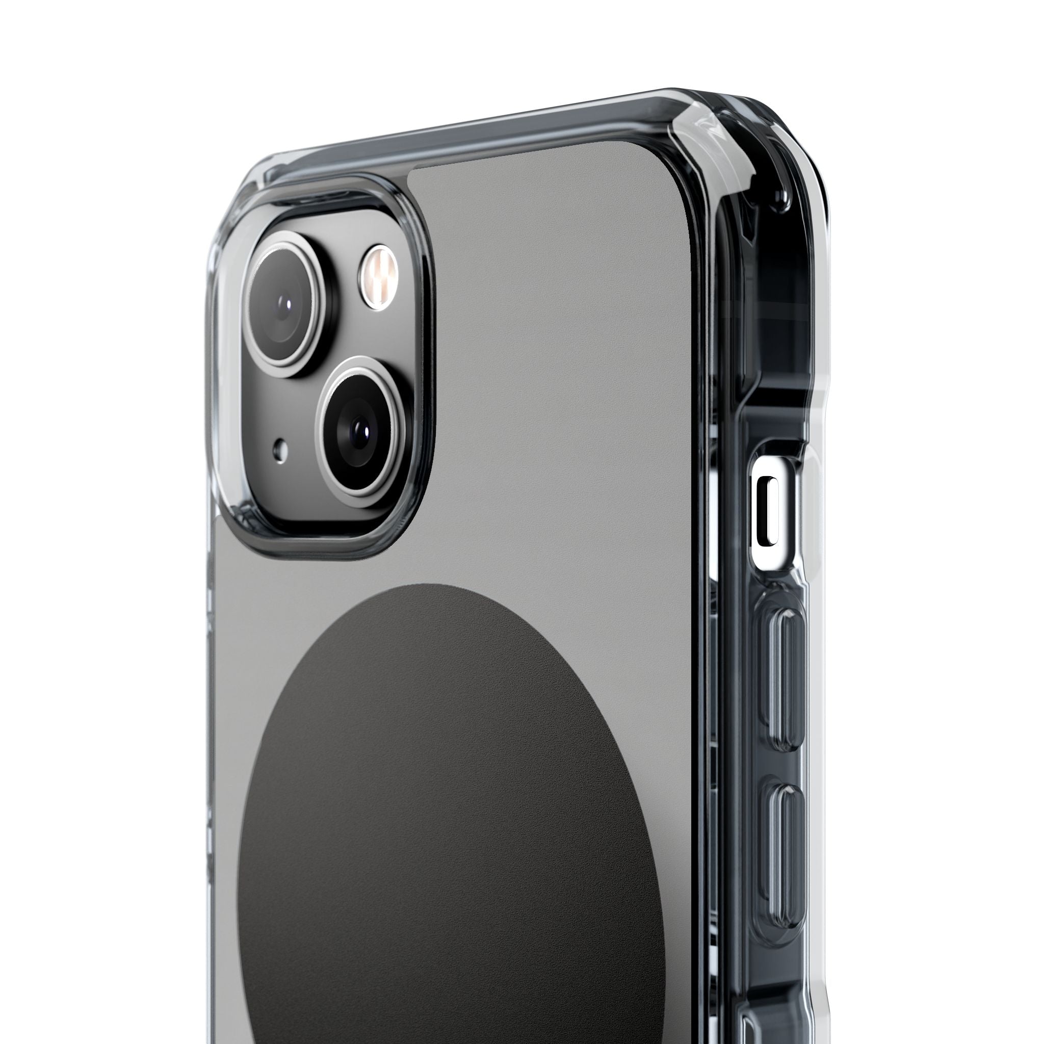 Grey Impact MagSafe Phone Case for iPhone - Matte Onyx Sphere