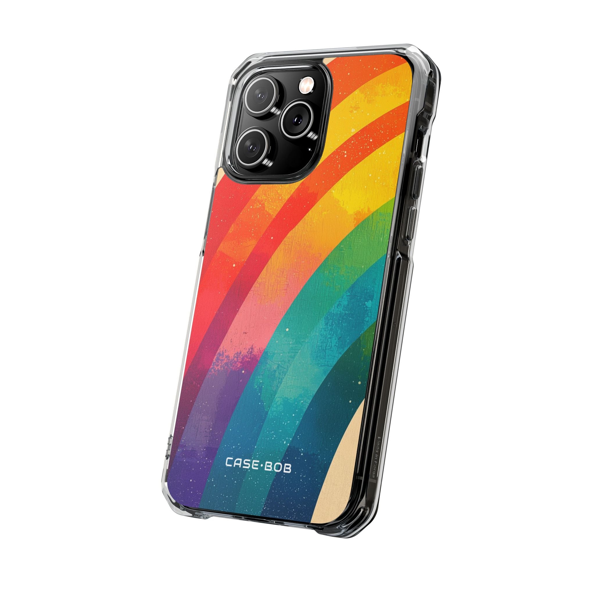 Textured Rainbow Arc iPhone 14 Pro Max Case - Impact