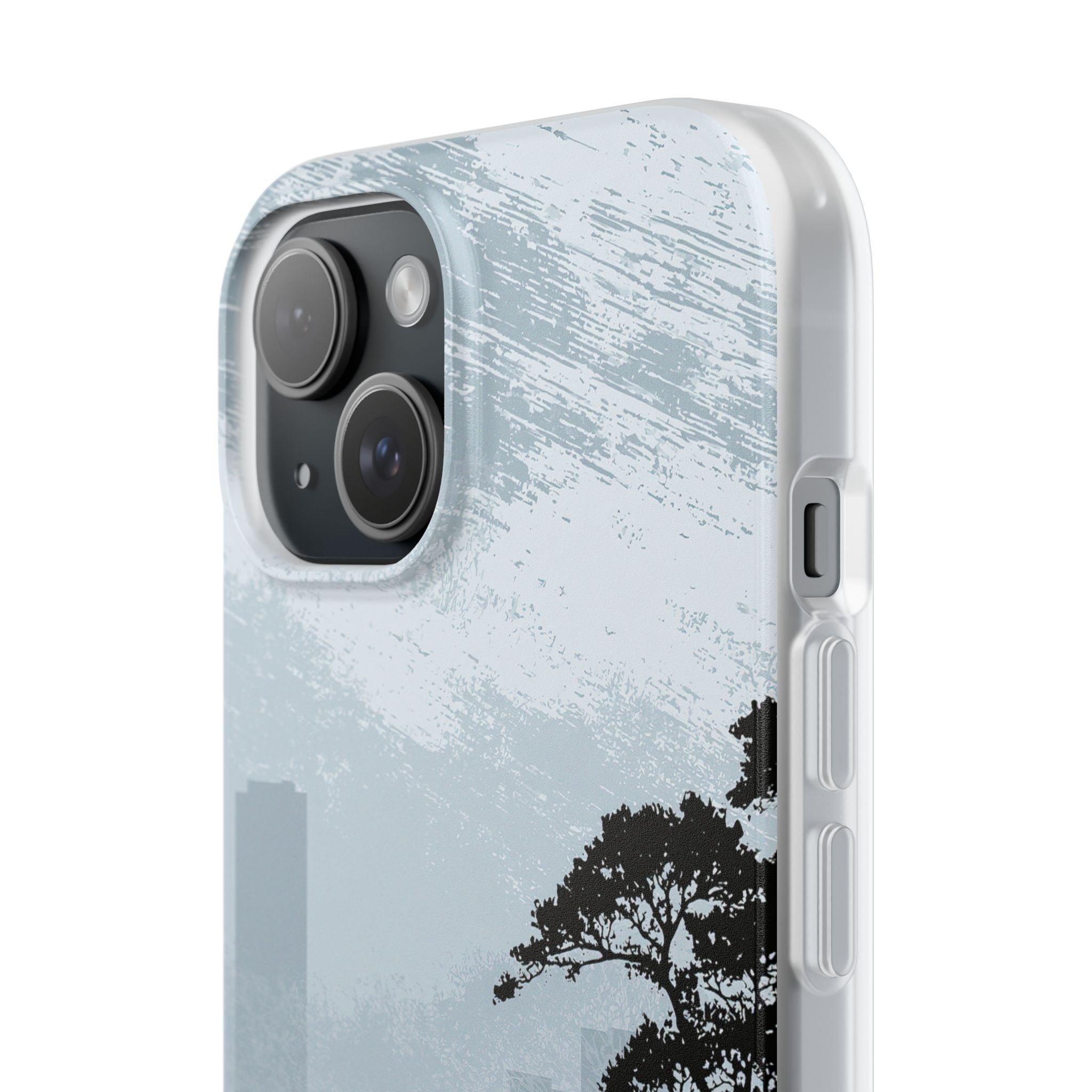 Grey Lite Phone Case for iPhone - Steel Slate Zen