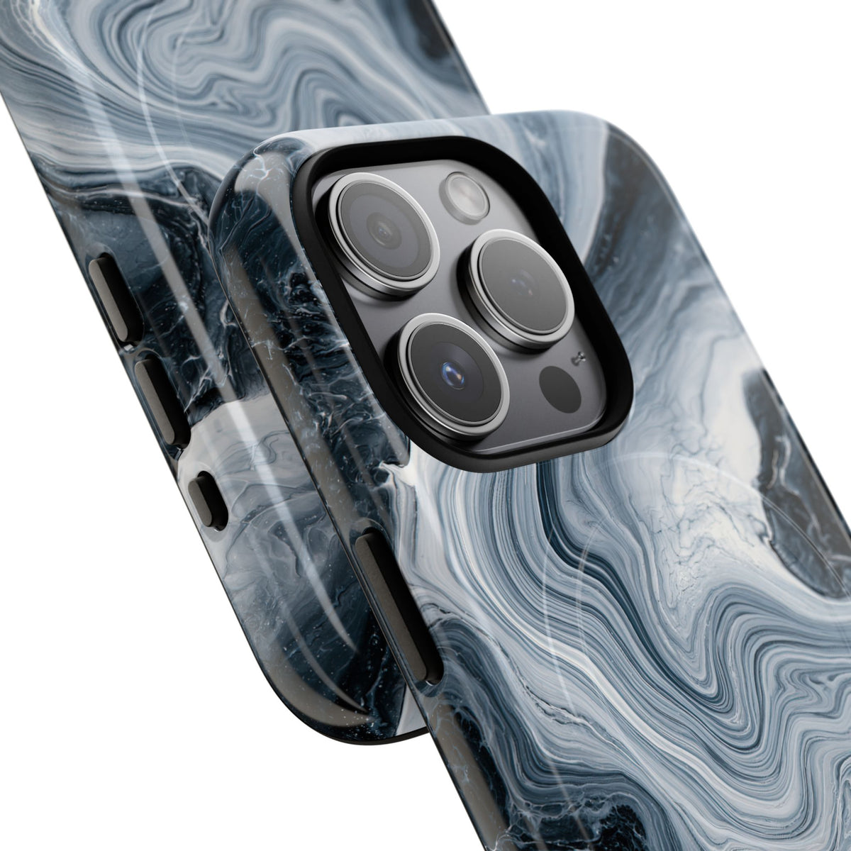 Suminagashi Ink Flow · Tough 2.0 Magnetic Phone Case for iPhone · Grey
