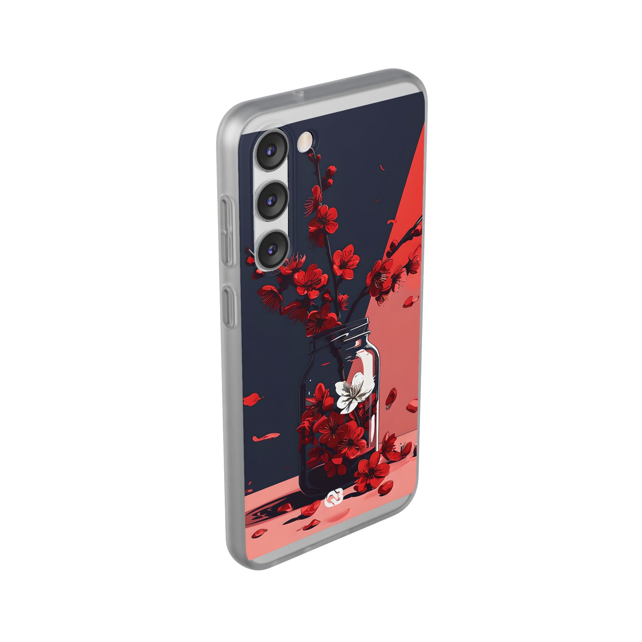 Crimson Blossom Jar · Soft Phone Case for Samsung