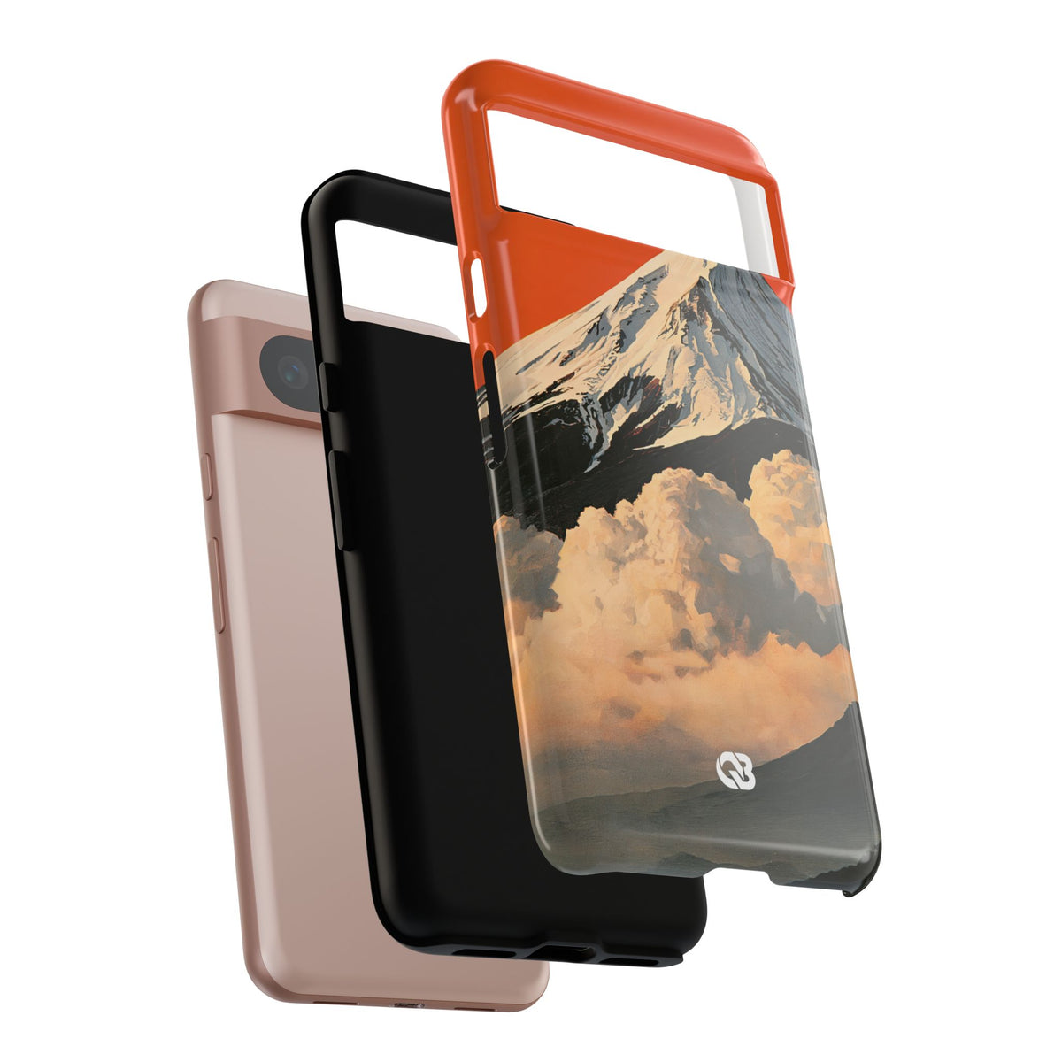 Sacred Peak Fuji · Tough Phone Case for Pixel · Orange