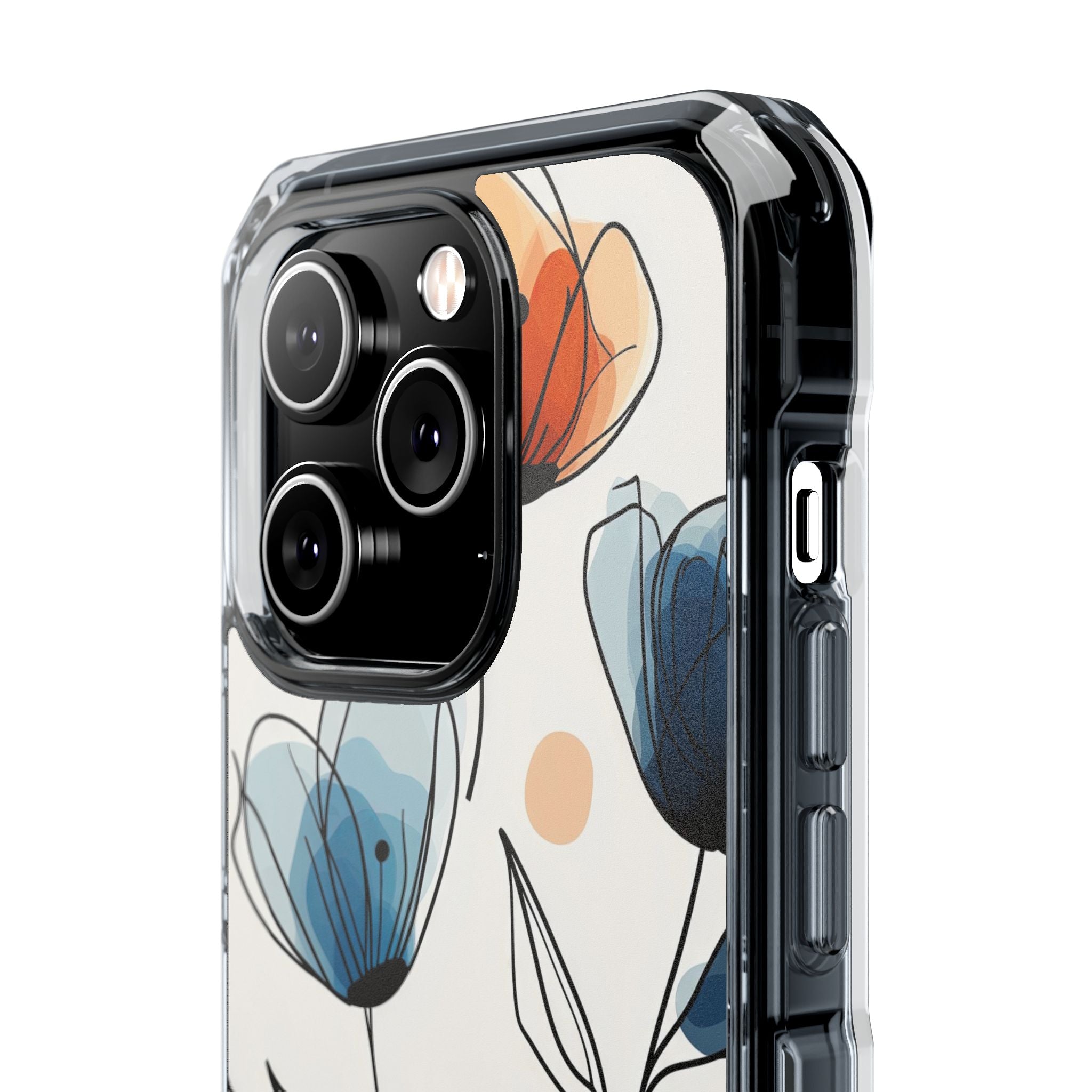 Ink Watercolor Tulips · Impact Hoesje voor iPhone · Magsafe