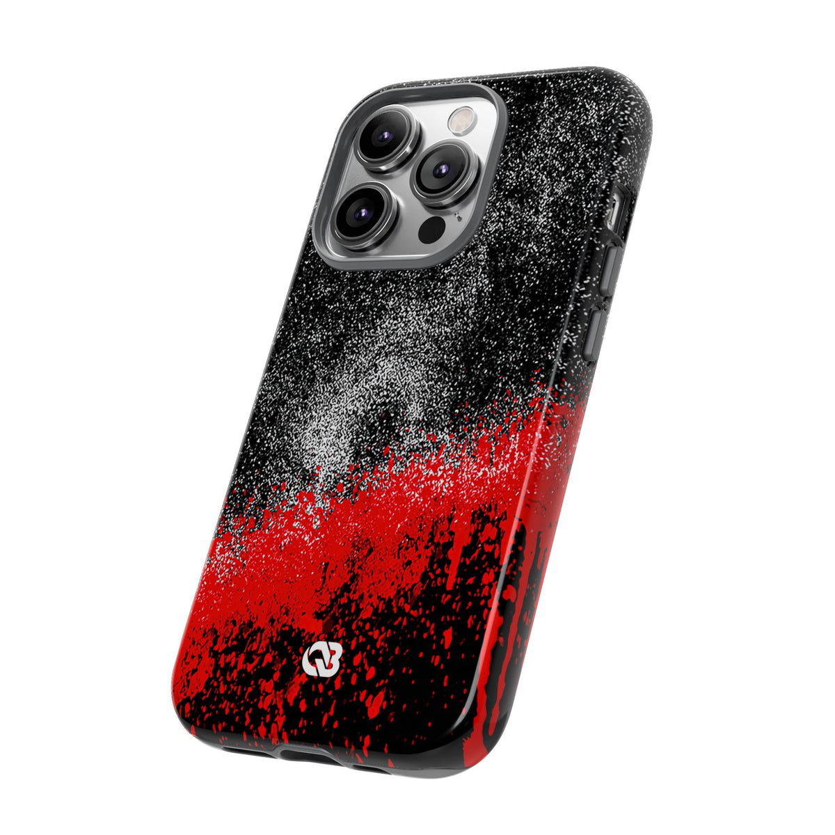 Crimson Noir Drip · Tough Phone Case for iPhone · Black