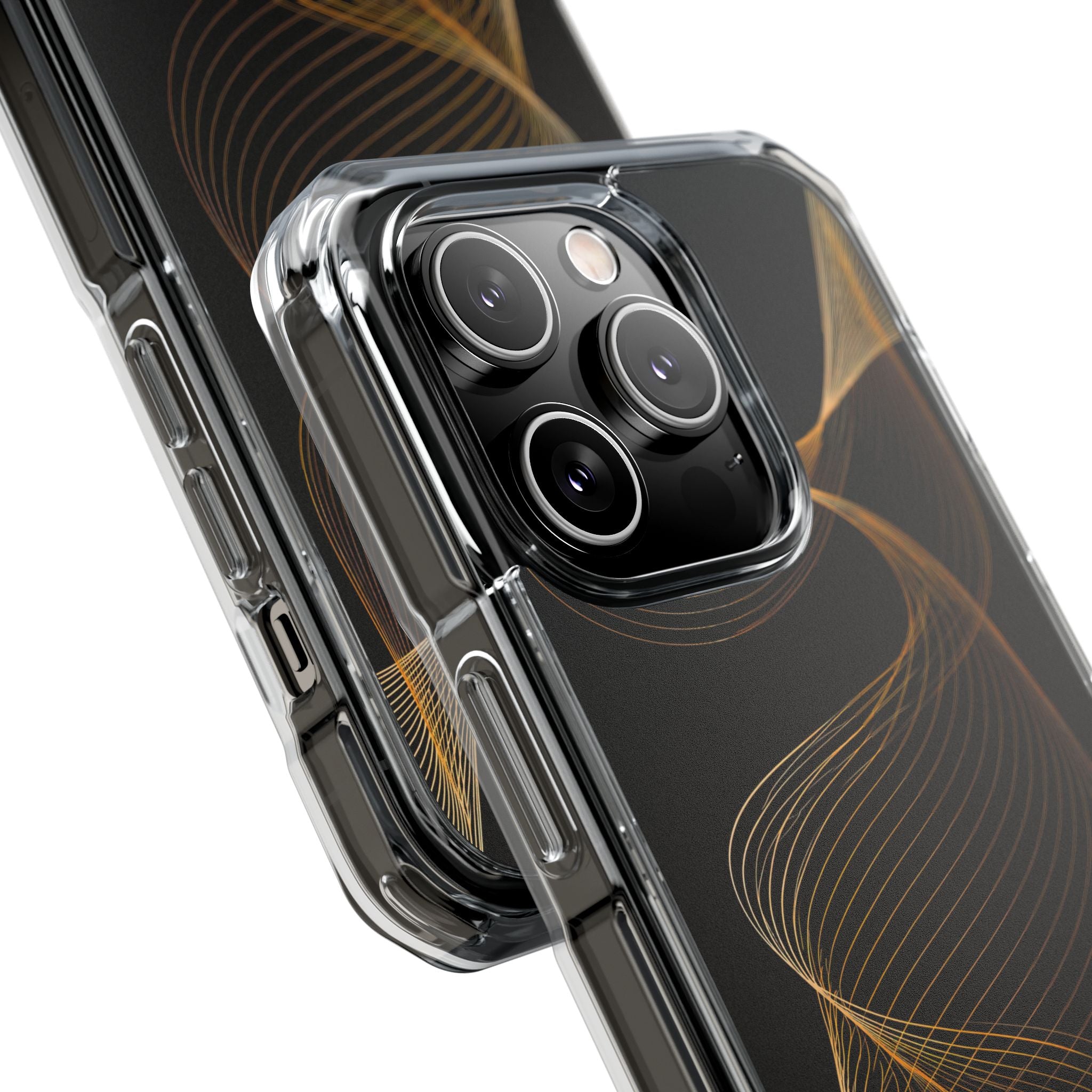 Gold Impact MagSafe Phone Case for iPhone - Burnished Bronze Helix