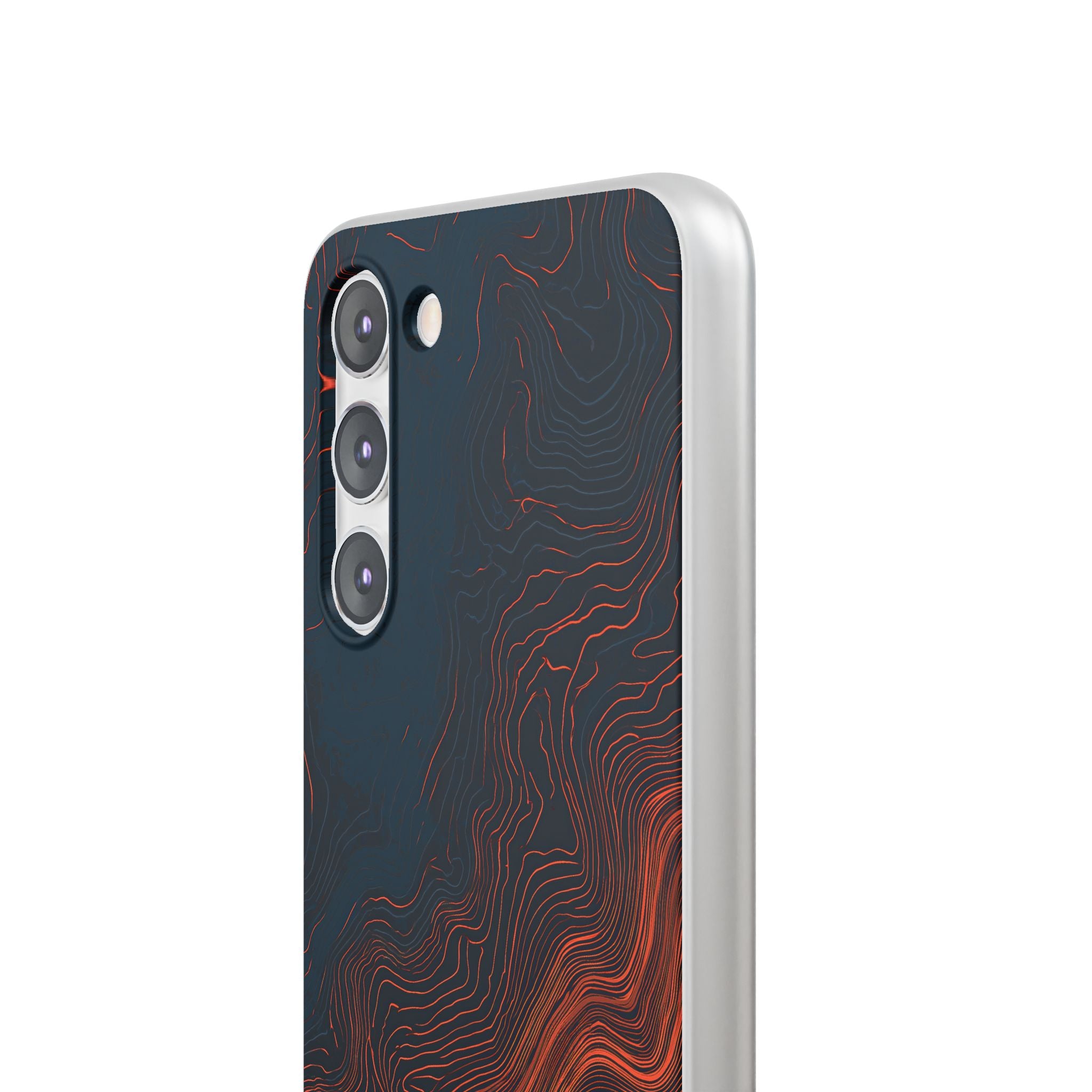 Black Lite Phone Case for Samsung - Volcanic Basalt Map