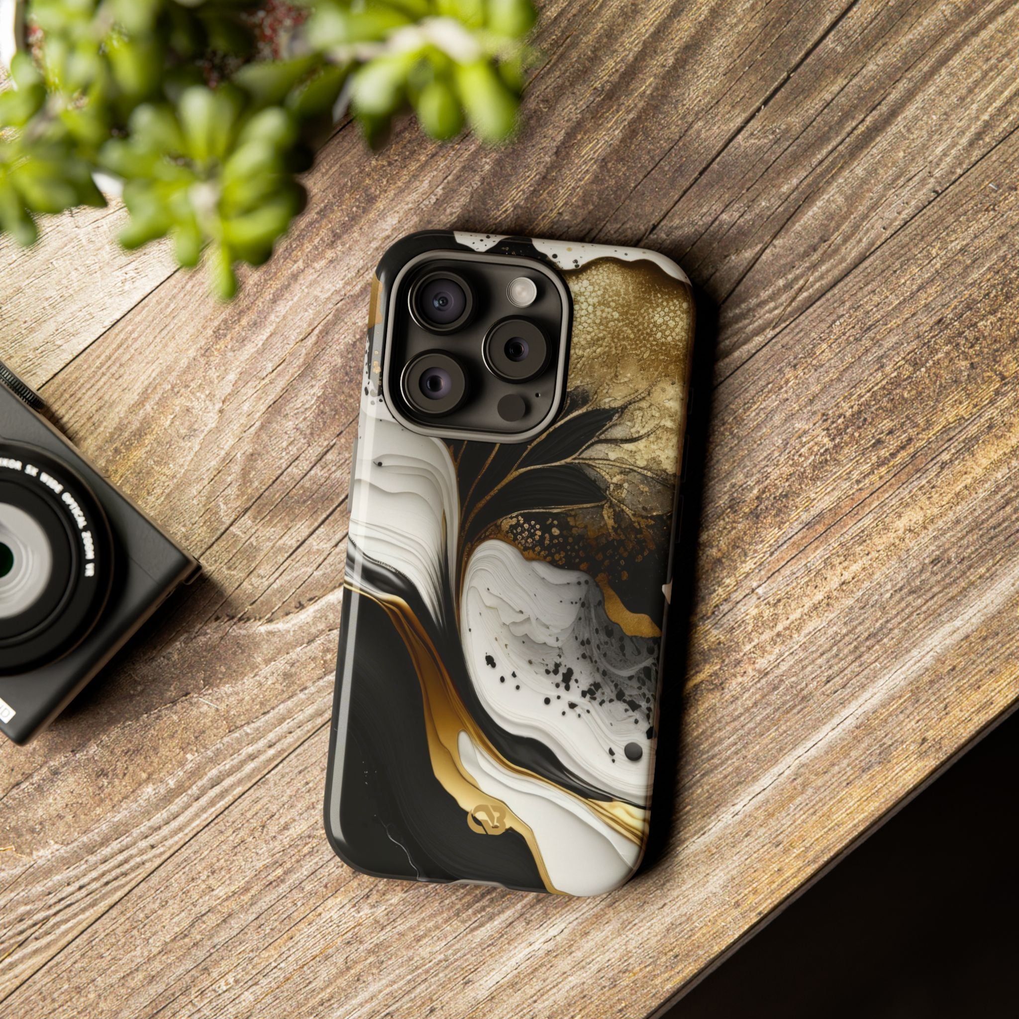 Molten Onyx Gold · Tough Etui na telefon dla iPhone