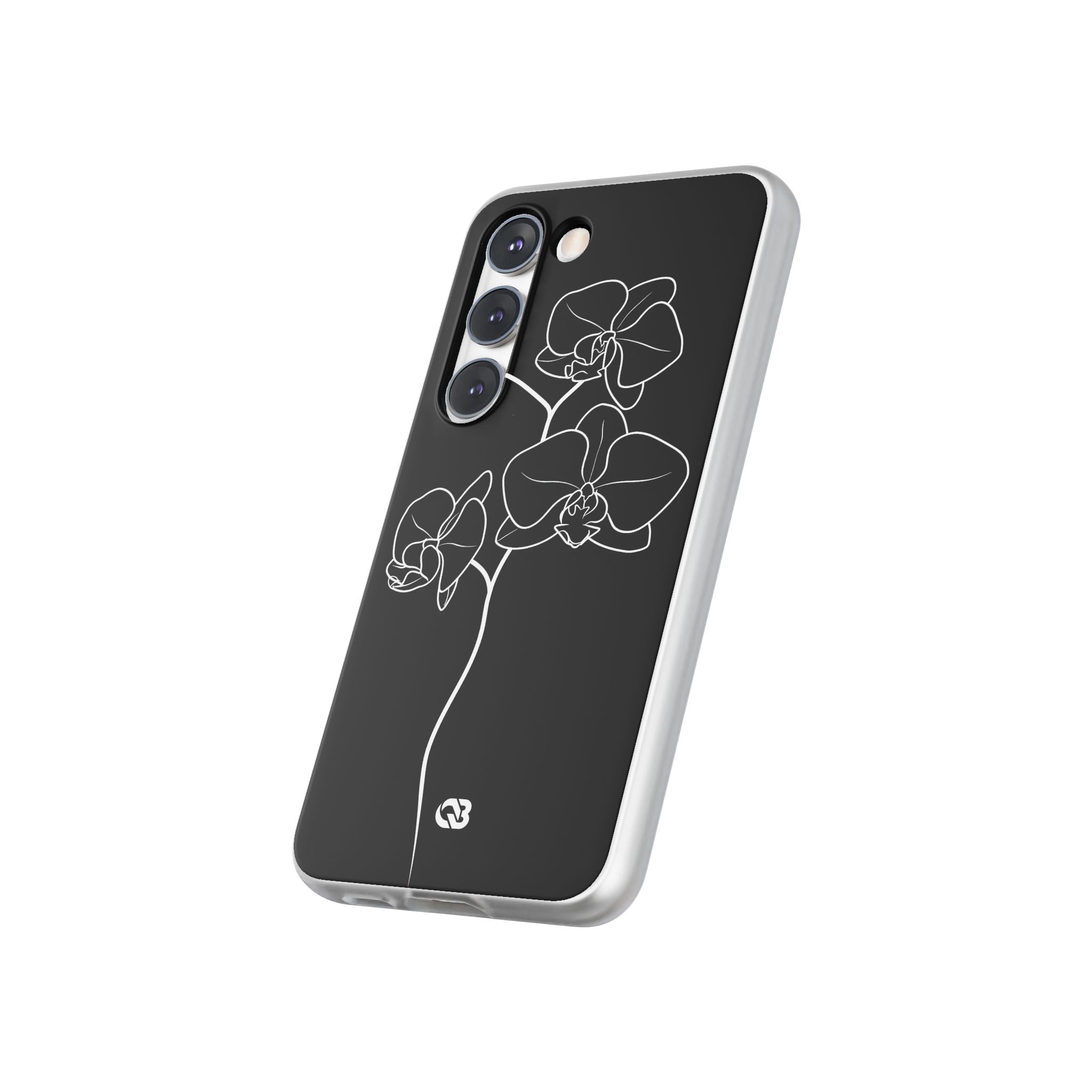 Black Lite Phone Case for Samsung - Noir Alabaster Orchid