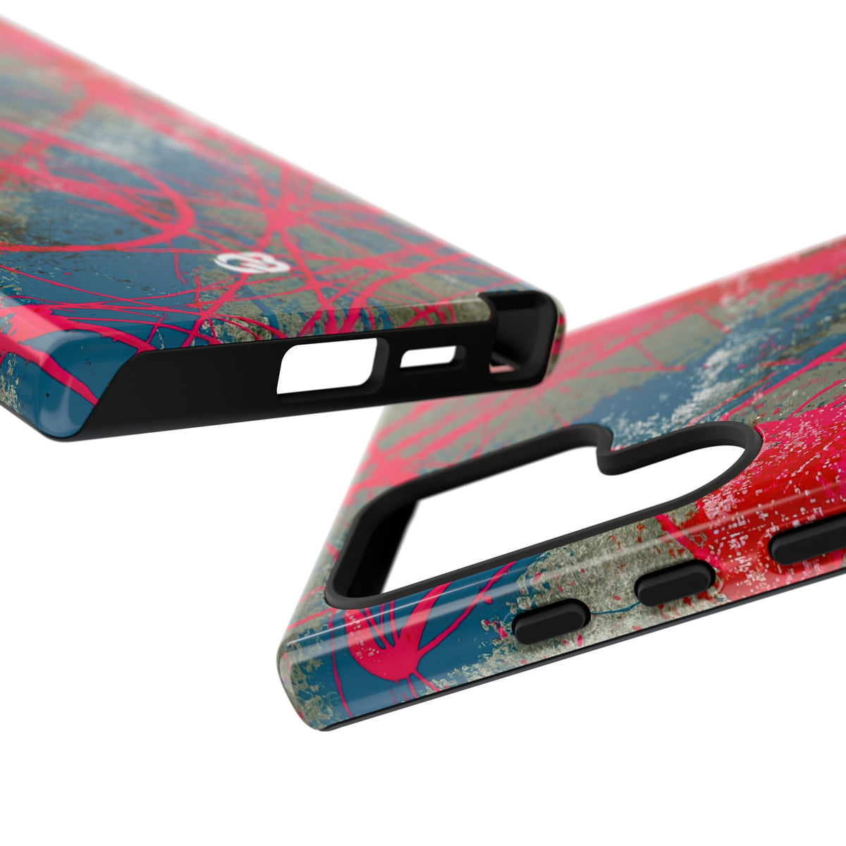 Neon Static Drip · Tough Phone Case for Samsung · Pink
