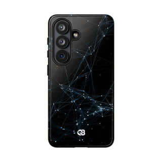 Black Tough Phone Case for Samsung - Arctic Neural Mesh