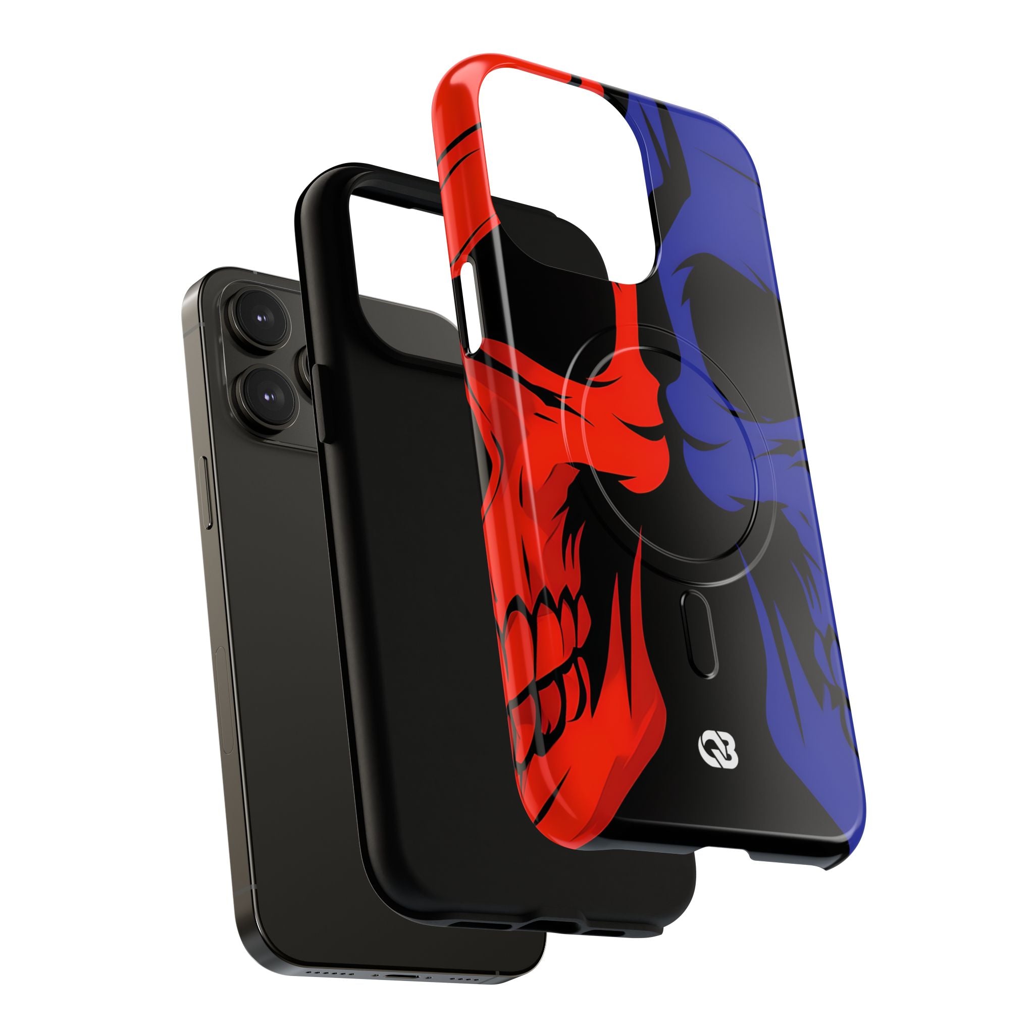 Crimson Cobalt Skulls · Tough+ Phone Case for iPhone · Magsafe