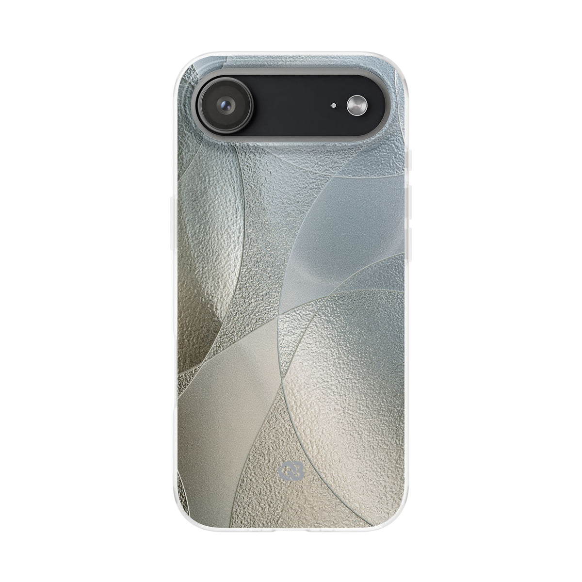 Silver Lite Phone Case for iPhone - Frosted Silver Mosaic