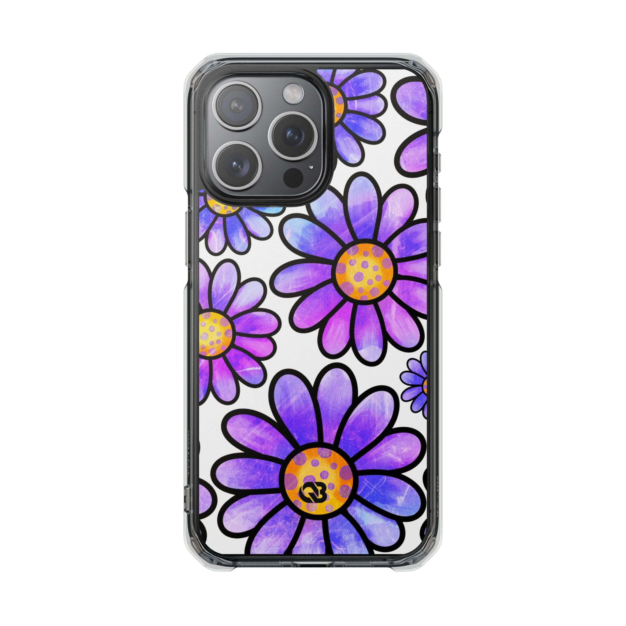 Violet Grunge Bloom · Impact Phone Case for iPhone · Magsafe