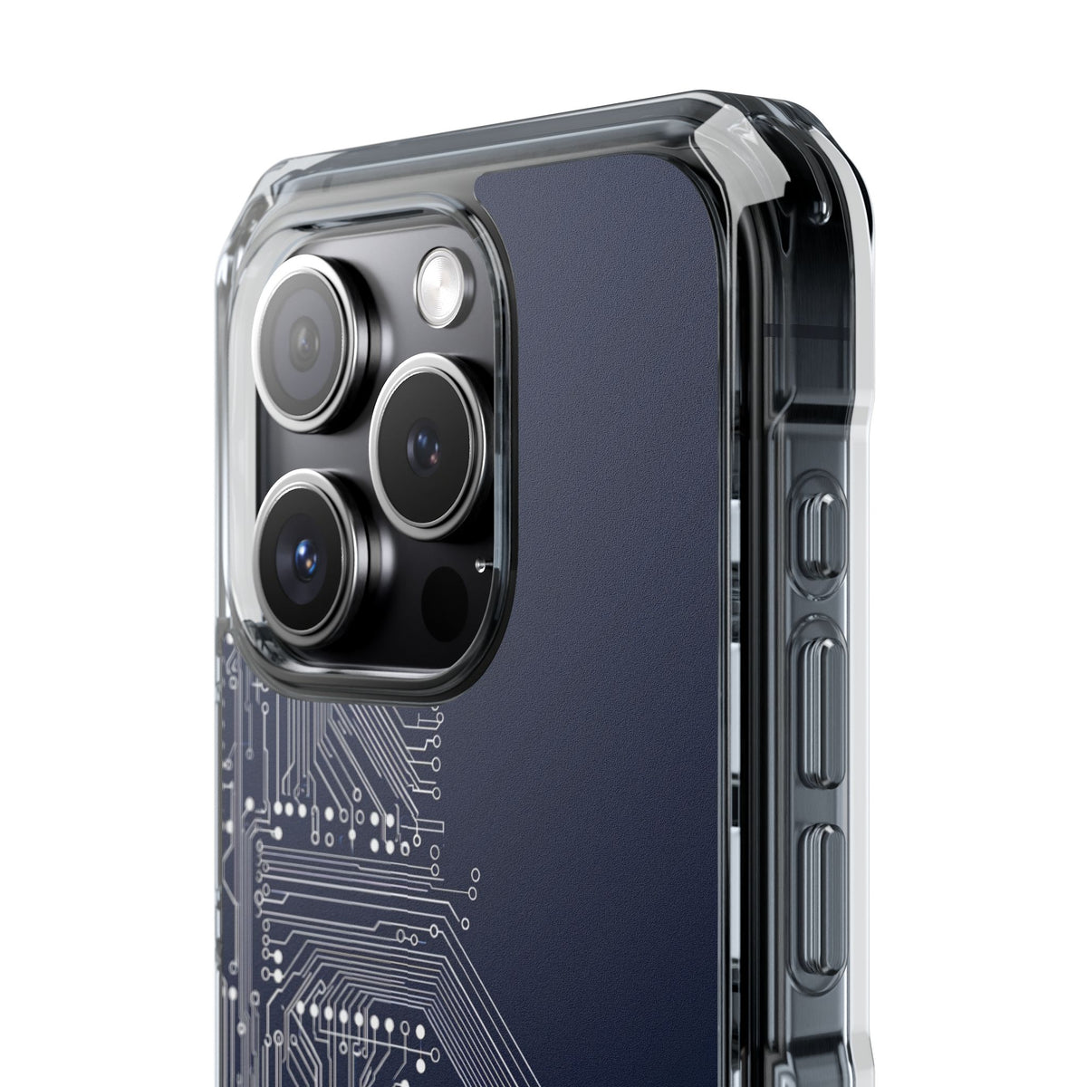Blue Impact MagSafe Phone Case for iPhone - Cobalt Data Stream