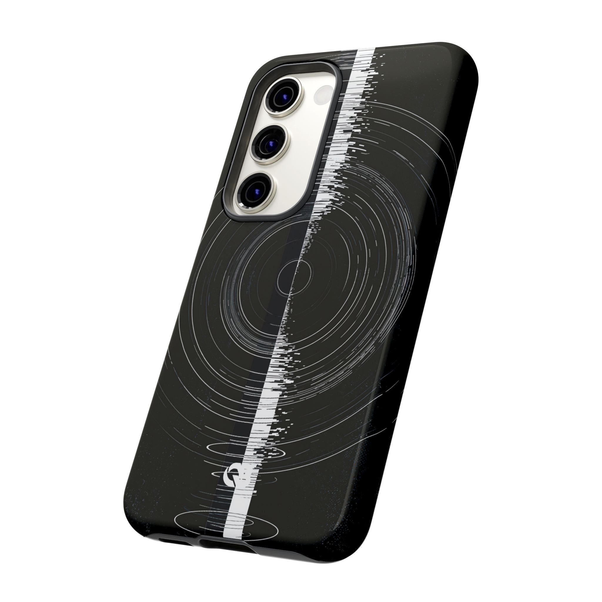 Black Tough Phone Case for Samsung - Obsidian Orbital Signal