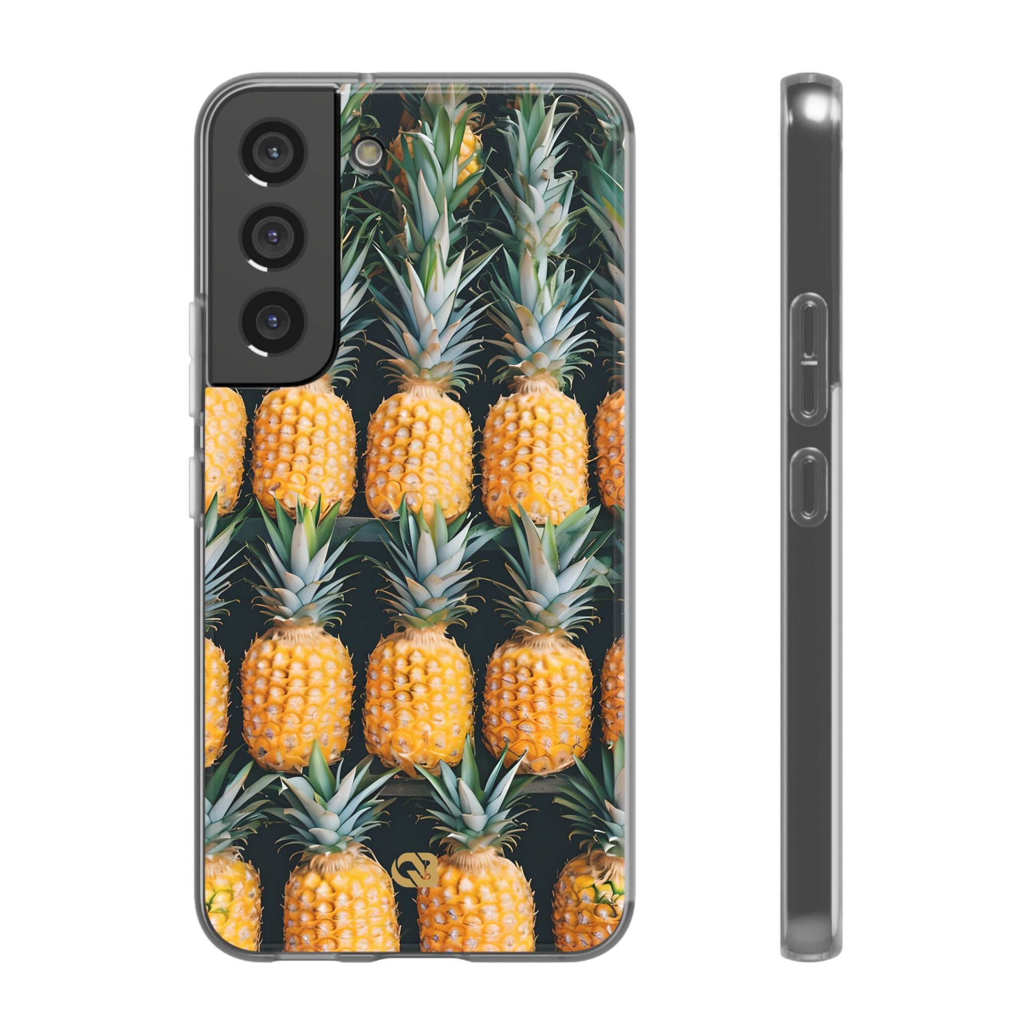Gilded Pineapple Rows · Soft Phone Case for Samsung