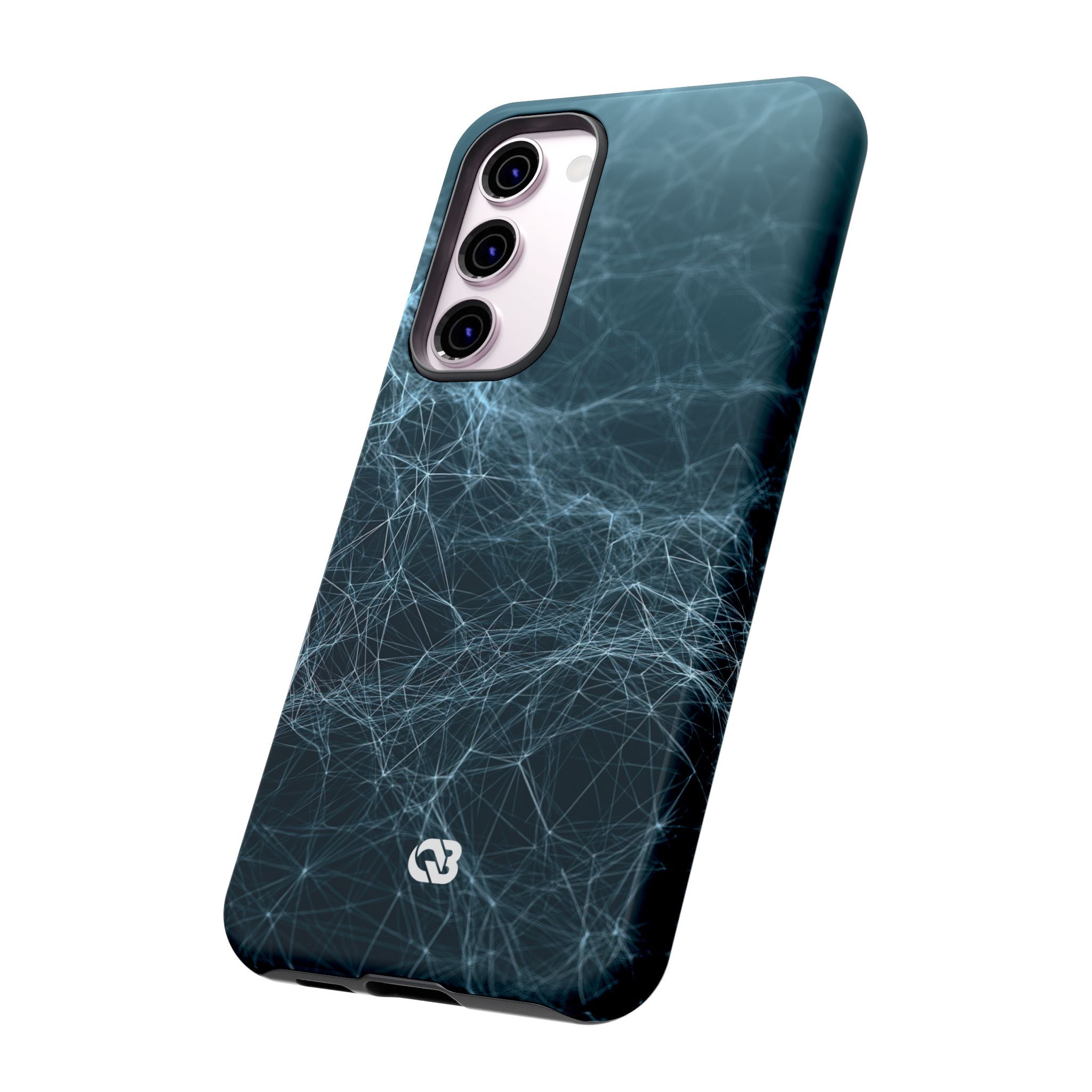 Teal Tough Phone Case for Samsung - Arctic Neural Mesh