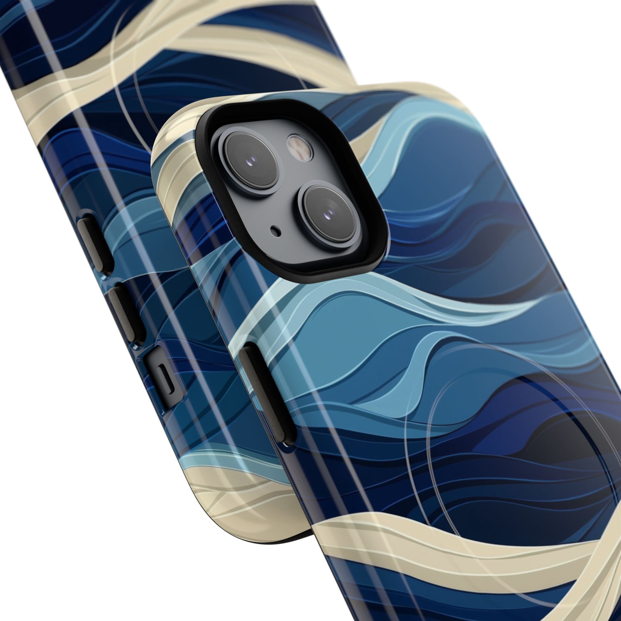 Cobalt Coast Layers · Tough+ Phone Case for iPhone · Magsafe