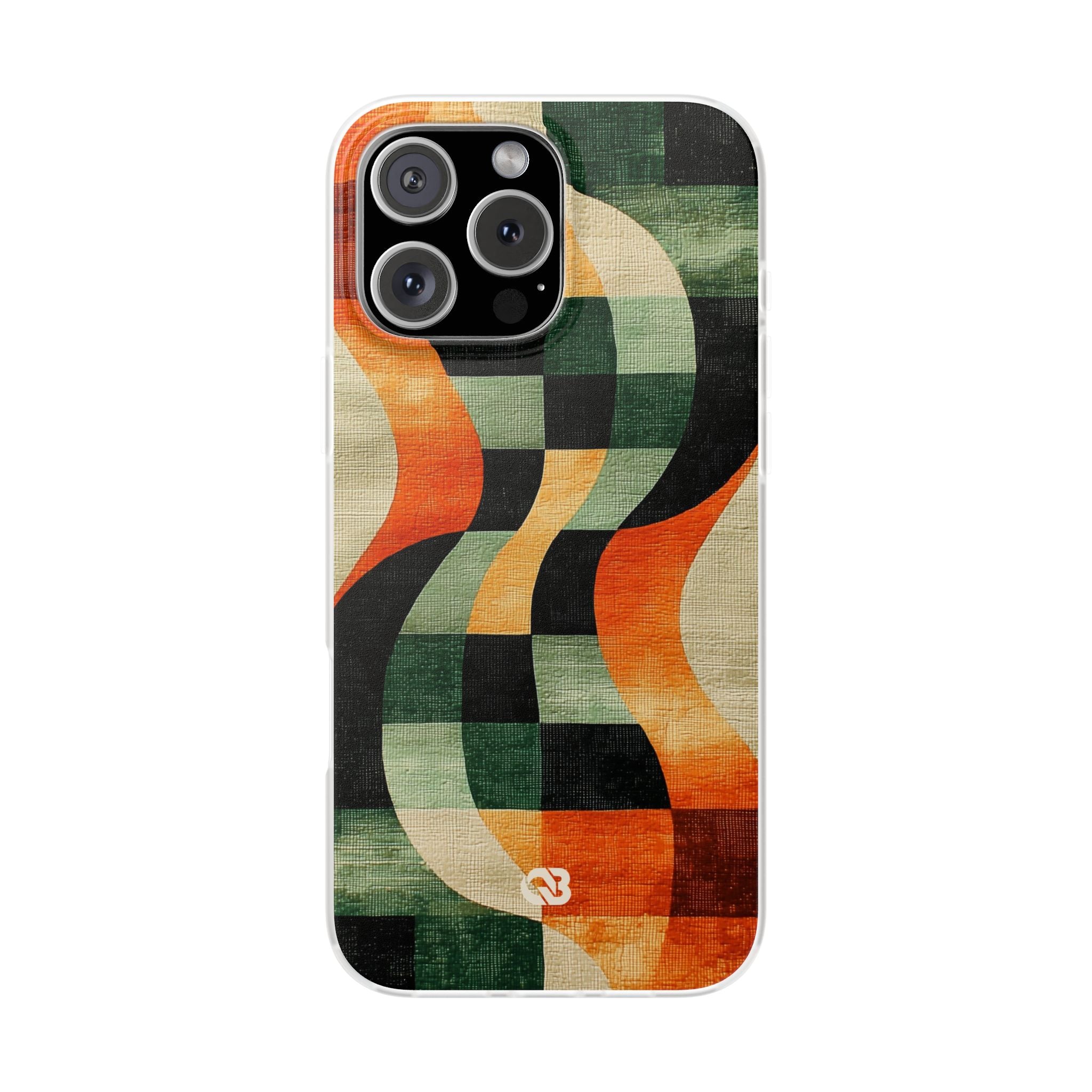 Burnt Orange Curve · Soft Phone Case for iPhone