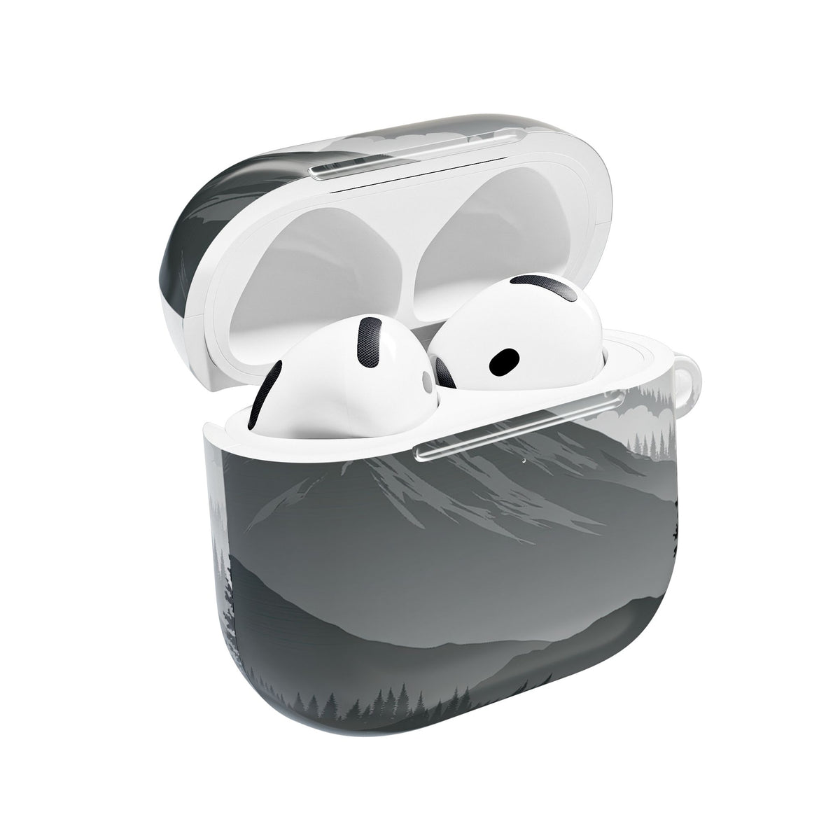 Alpine Horizon · Hard Case for AirPods & AirPods Pro · Black