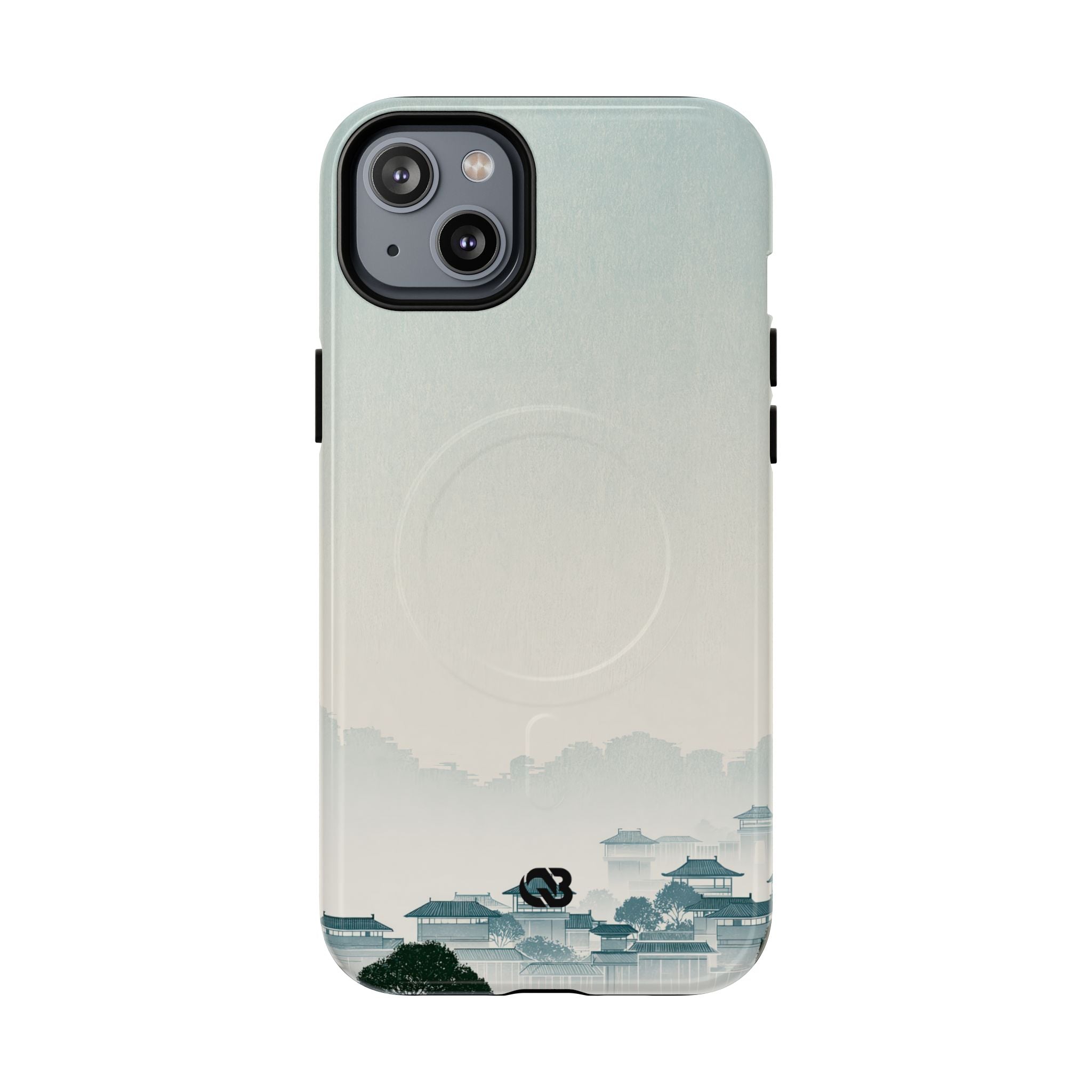 Blue Tough 2.0 Magsafe Phone Case for iPhone - Mist Valley Pagoda