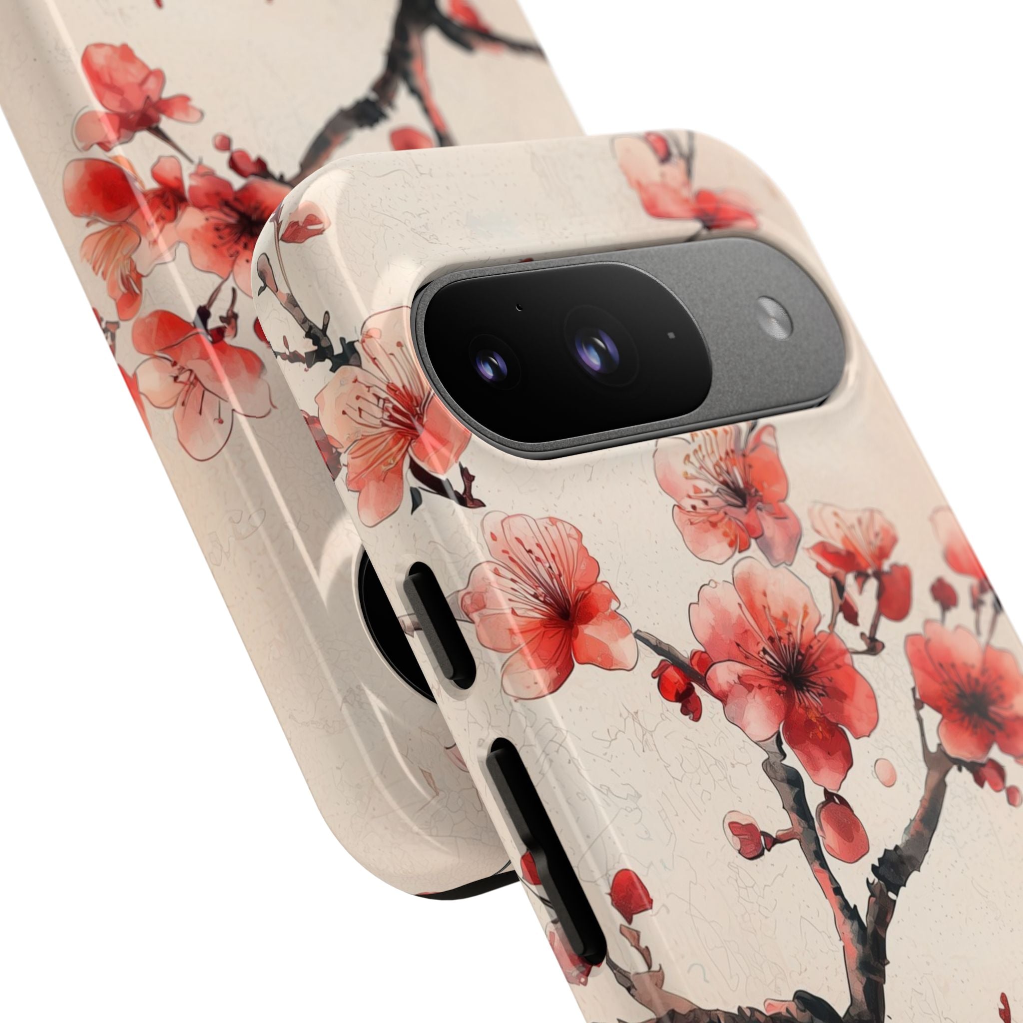 Crimson Silk Flora · Tough Phone Case for Google Pixel