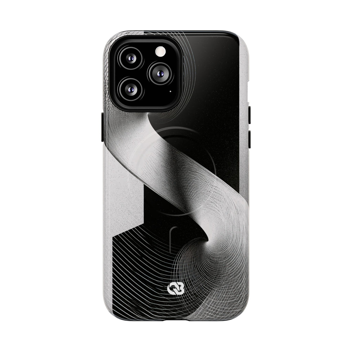 Orbital Helix · Tough 2.0 Magnetic Phone Case for iPhone · Black
