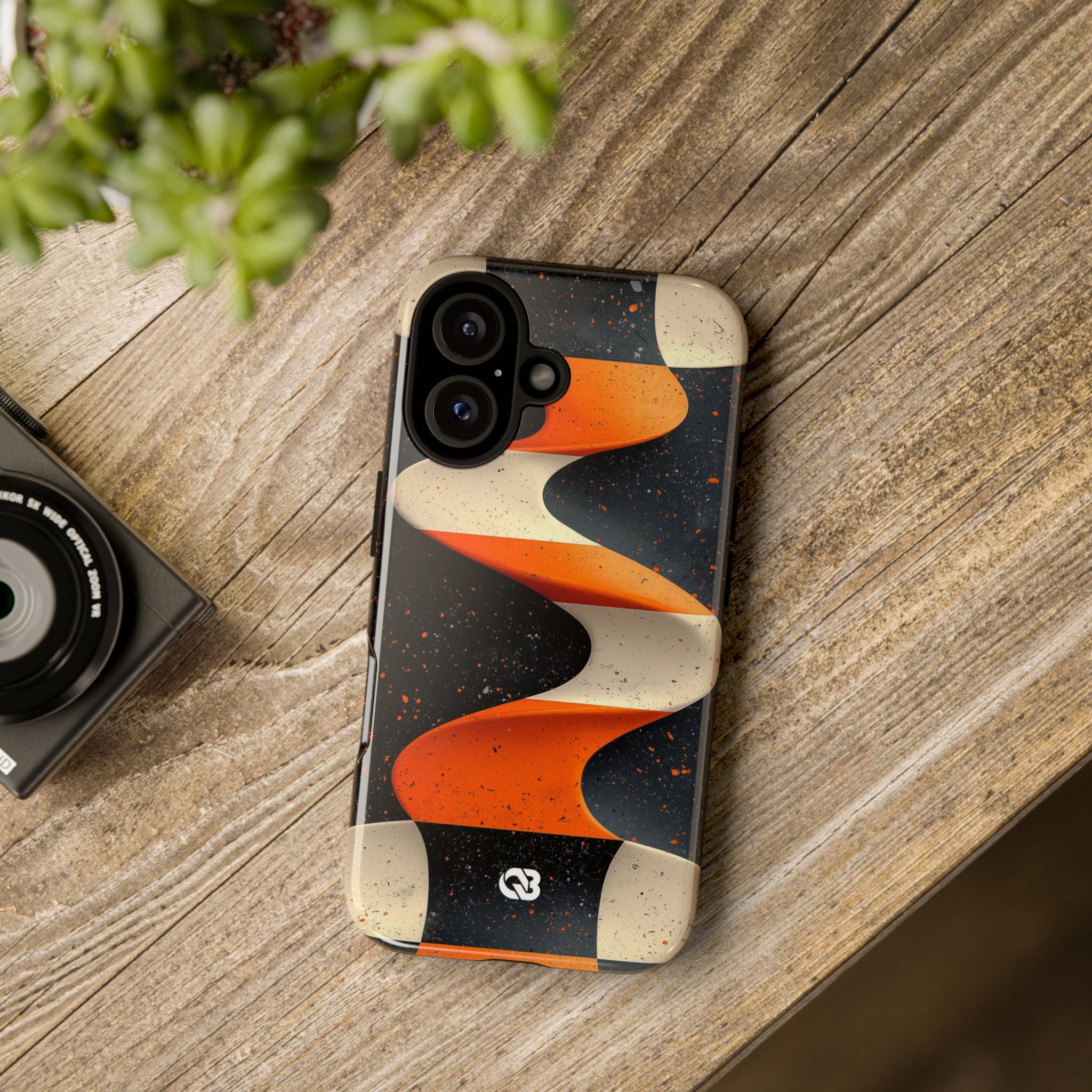 Orange Grit Twist · Tough Phone Case for iPhone