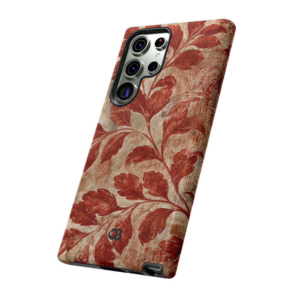 Terracotta Botanical Fresco · Tough Phone Case for Samsung · Red