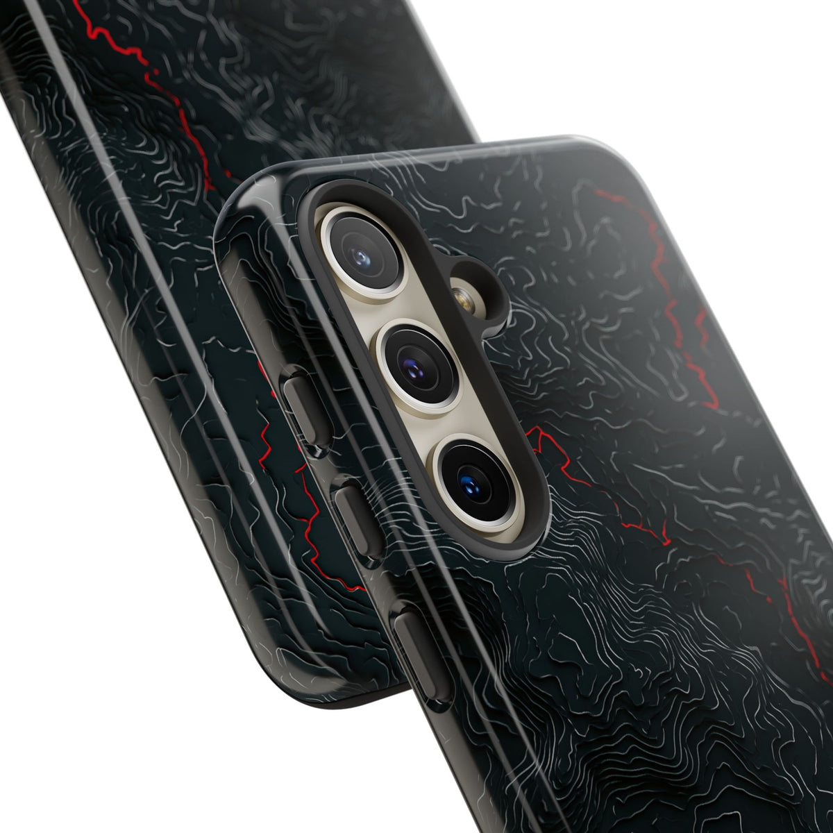 Crimson Rift · Tough Phone Case for Samsung · Black
