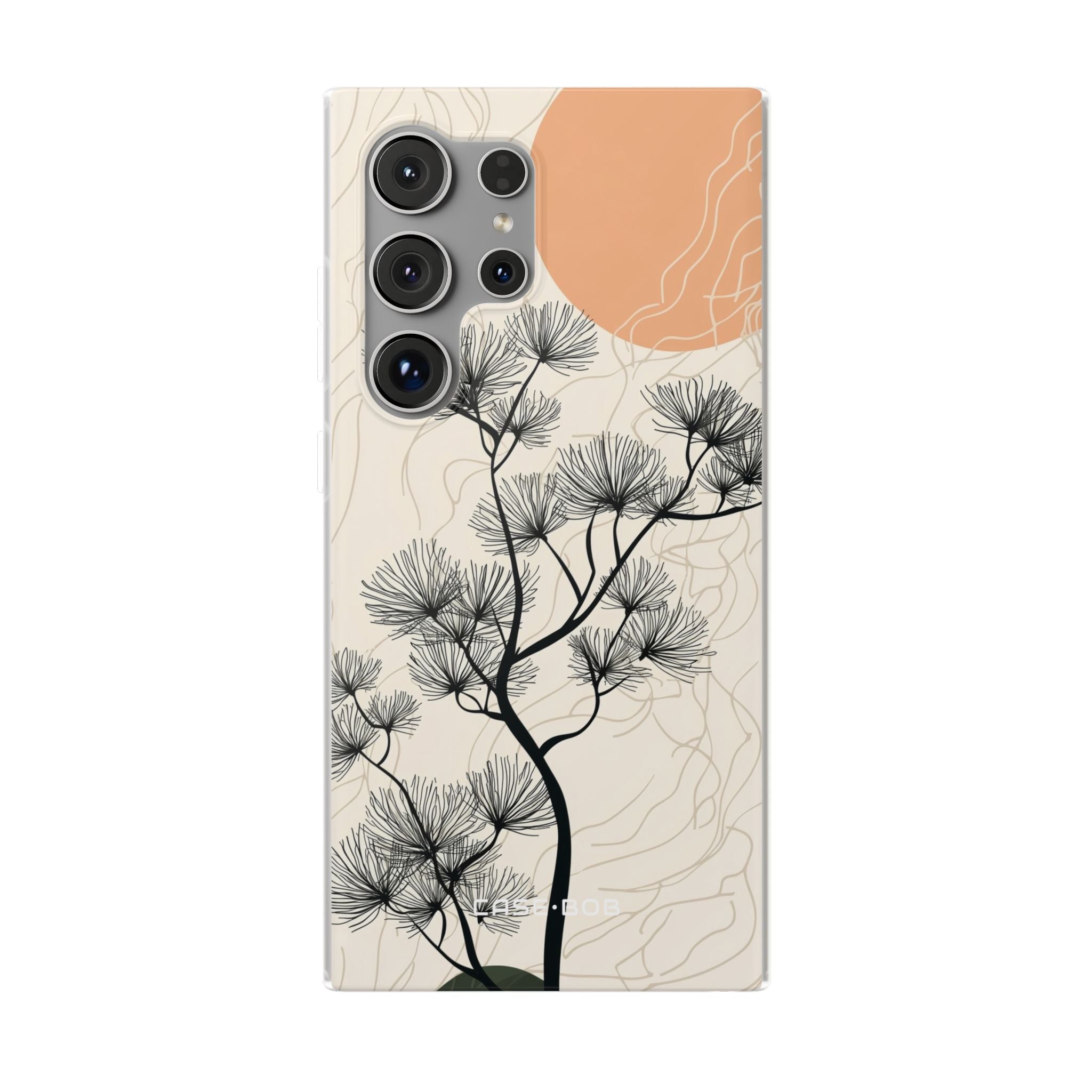 Spiky Tree Sunset Samsung S24 Ultra Case - Soft