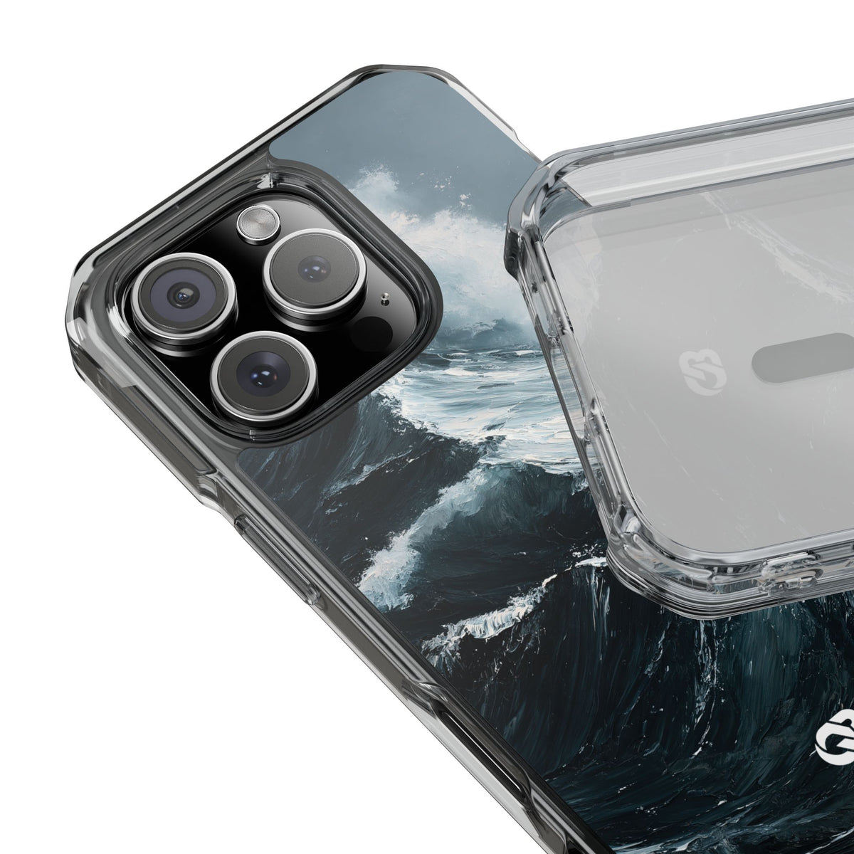 Nordic Swell · Clear Impact Magnetic Phone Case for iPhone · Blue