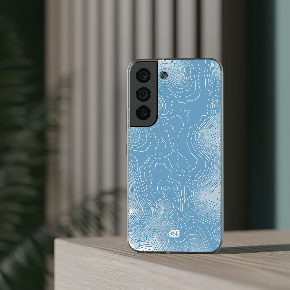 Glacial Basin Topo · Lite Phone Case for Samsung · Blue
