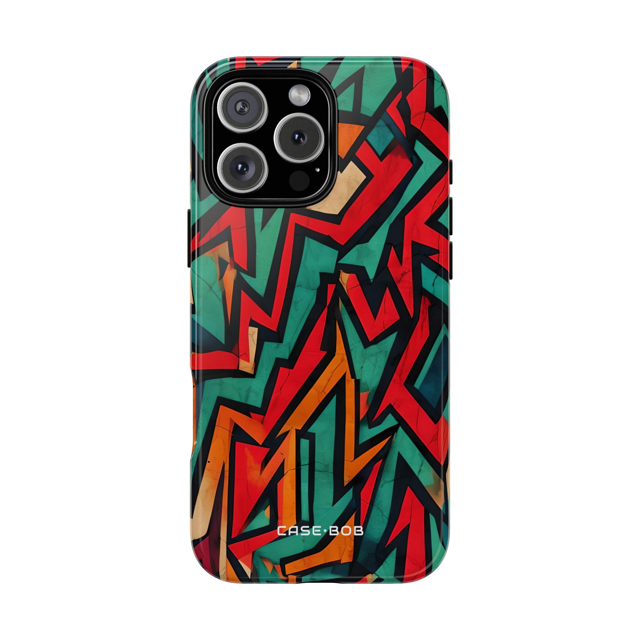 Crimson Zigzag iPhone 16 Pro Max - Kova suojakotelo