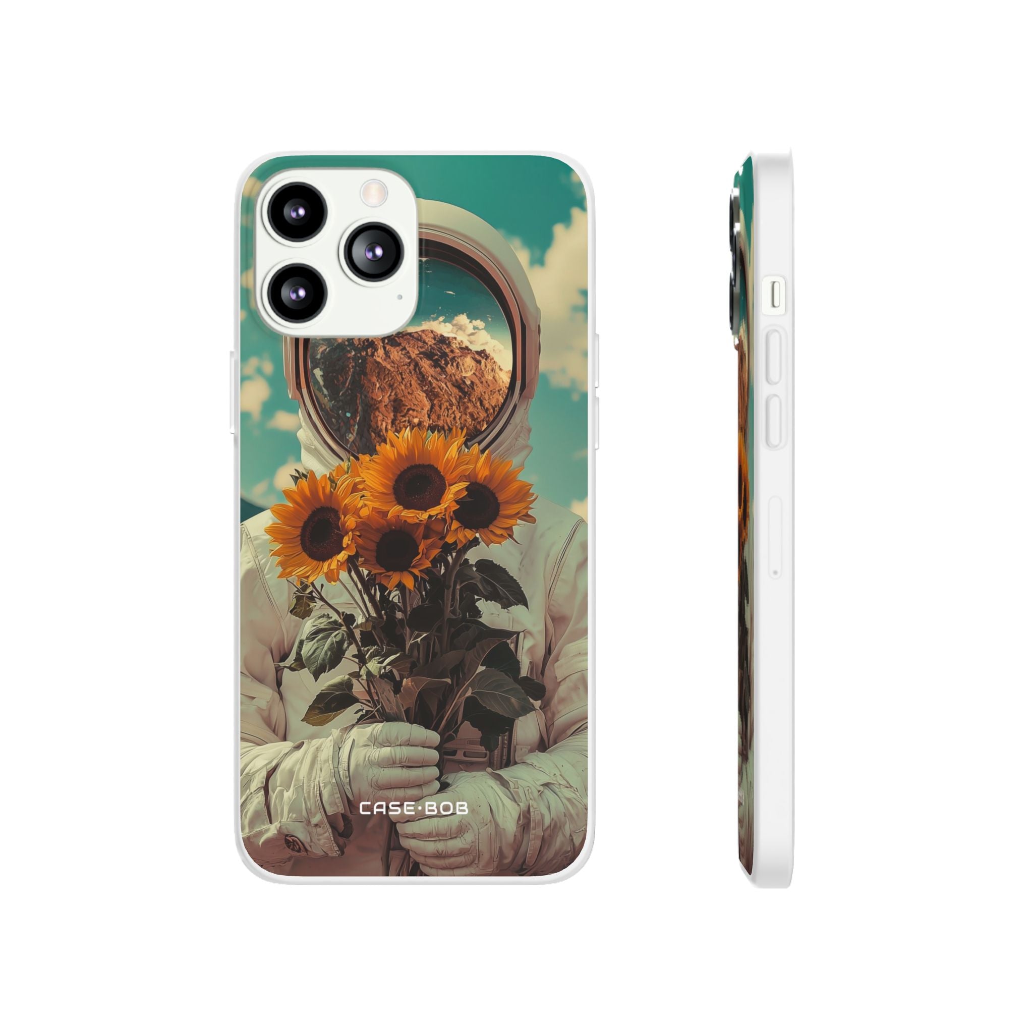 Sonnenblumen-Astronaut iPhone 13 Pro Max - Soft