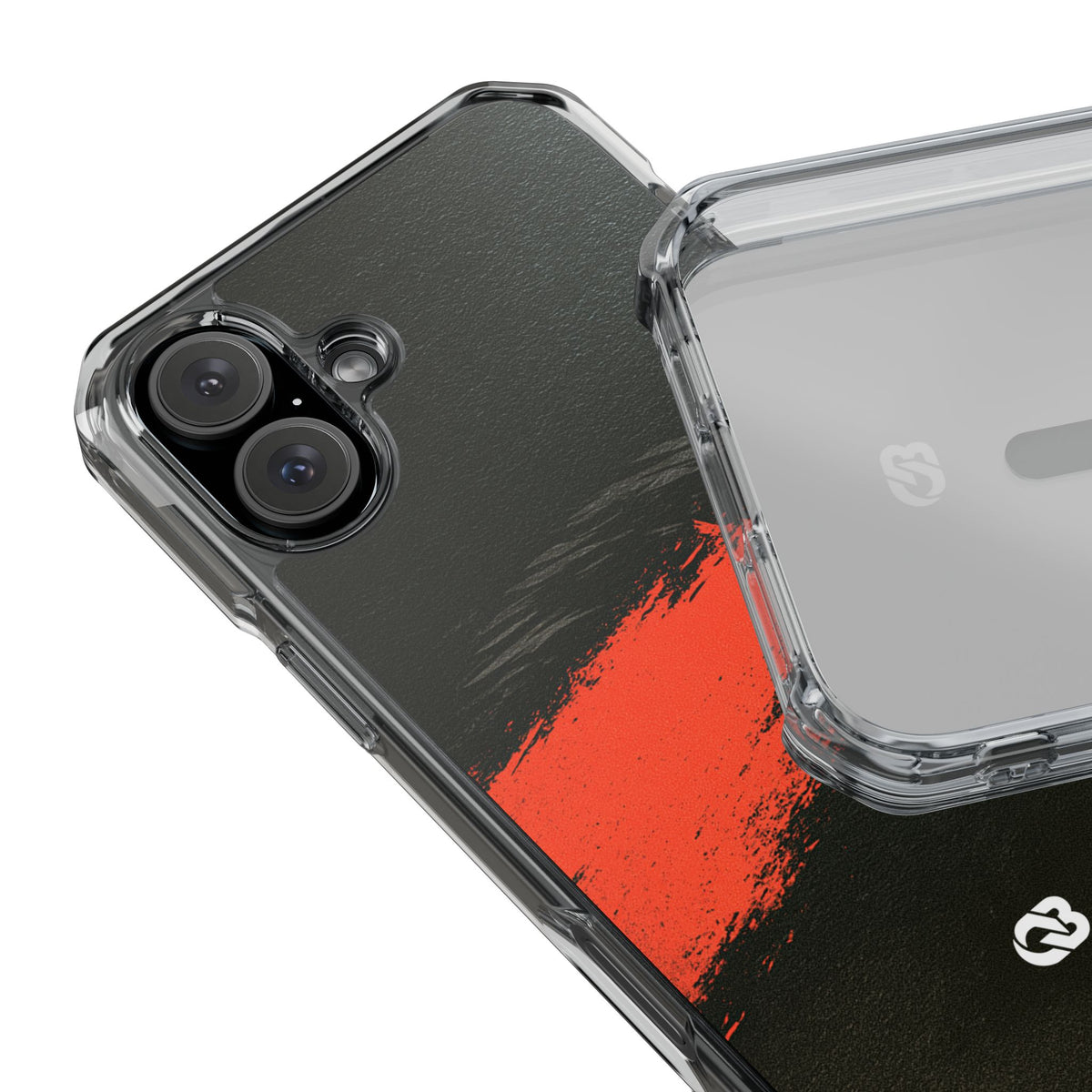 Crimson Raptor Noir · Clear Impact Magnetic Phone Case for iPhone · Black