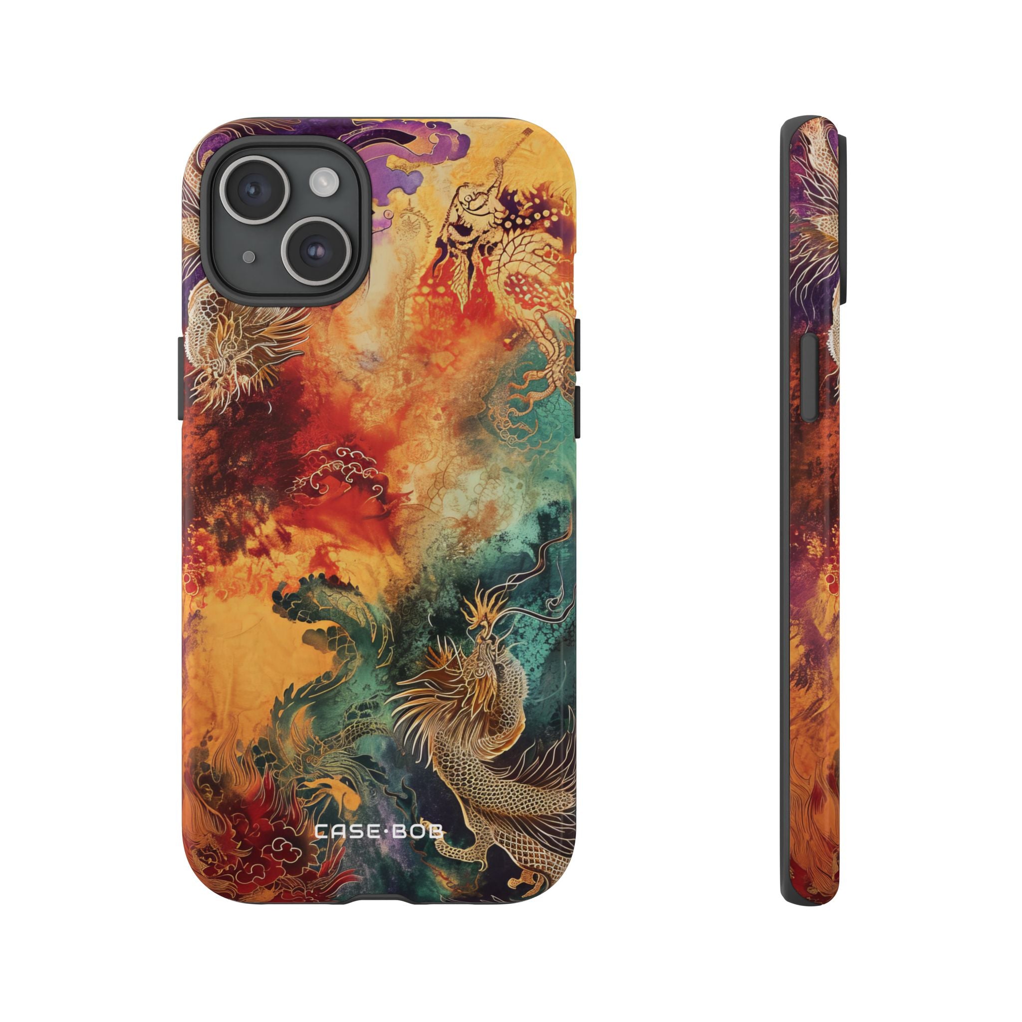 Dragon Ember iPhone 15 Plus Cover - Tough