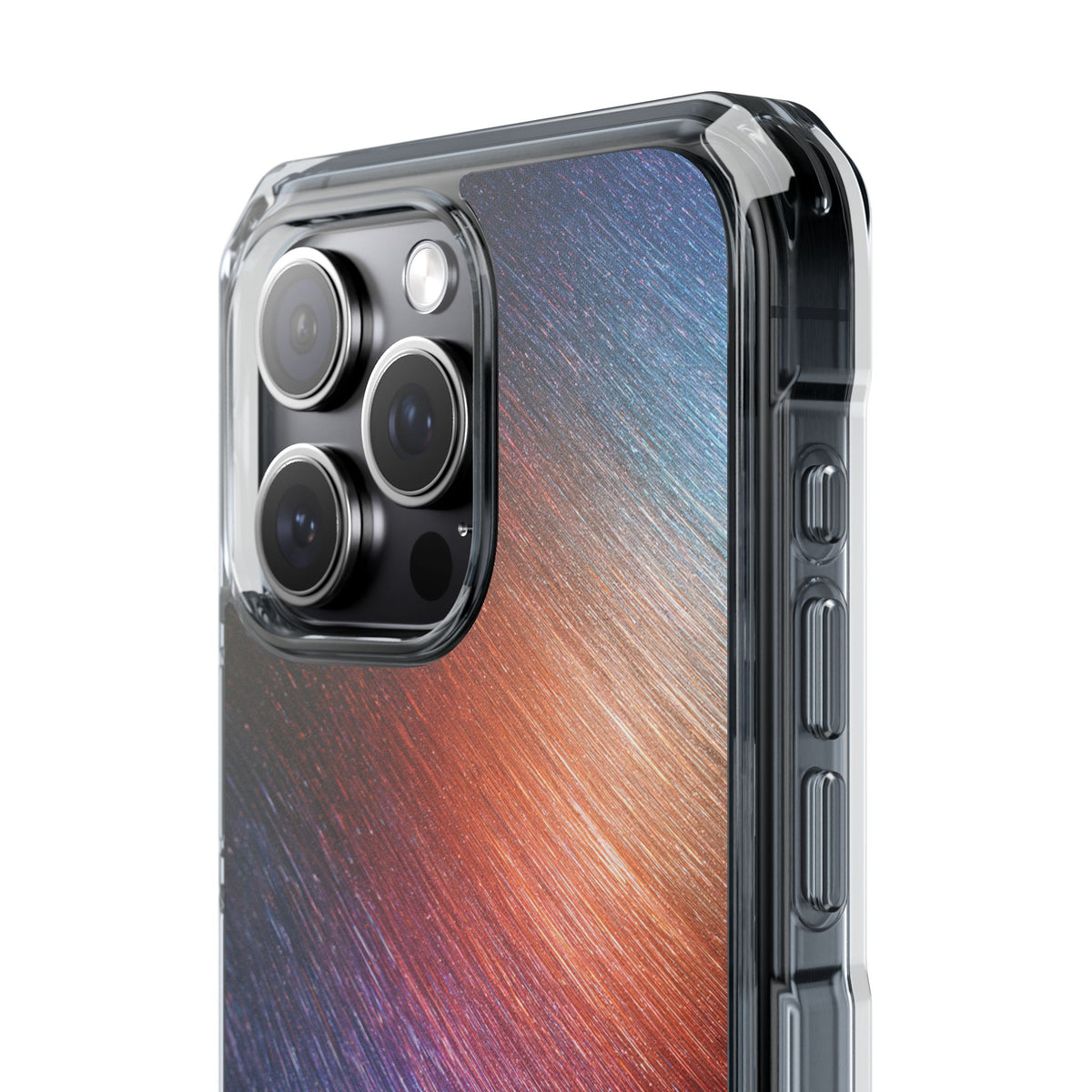 Radiant Energy Stream · Clear Impact Magnetic Phone Case for iPhone · Blue