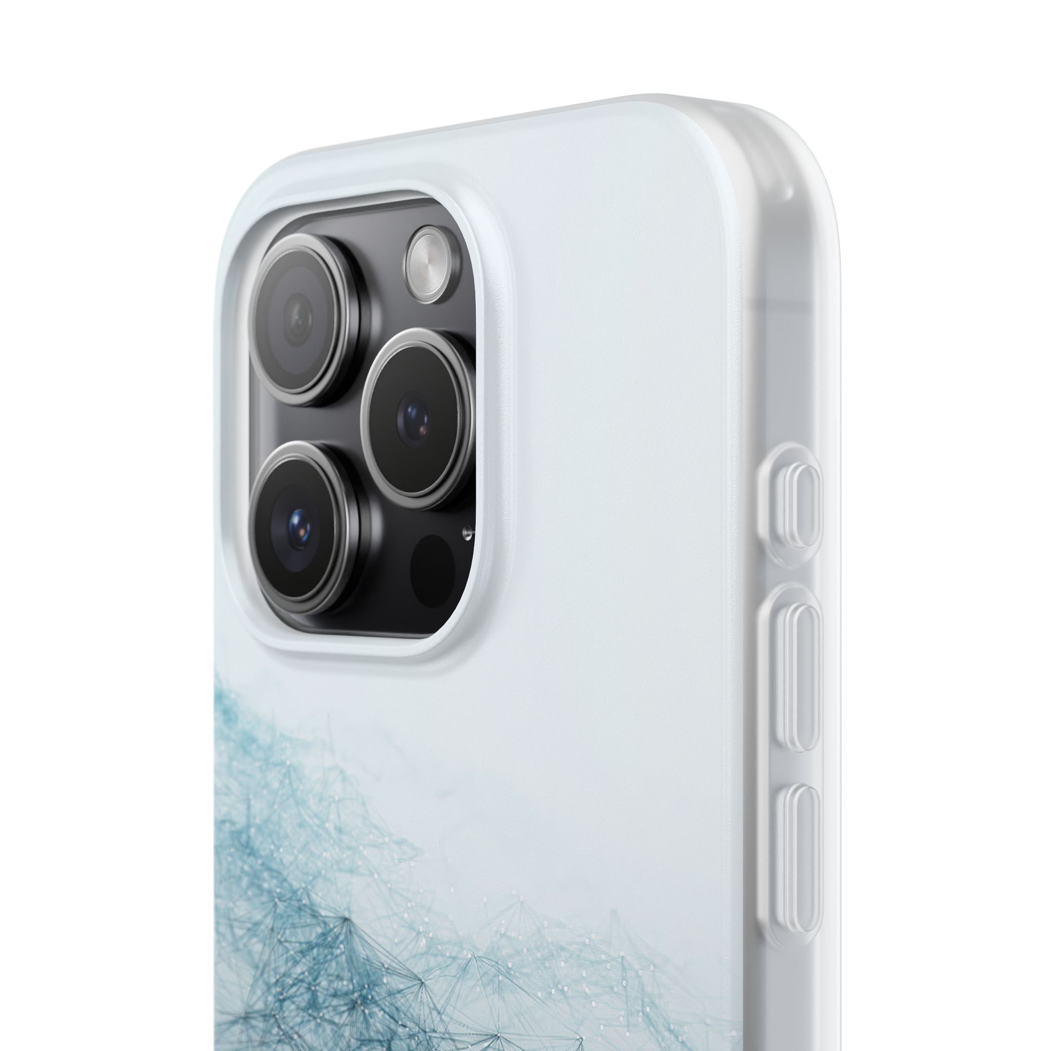 Teal Lite Phone Case for iPhone - Cyan Vector Lattice