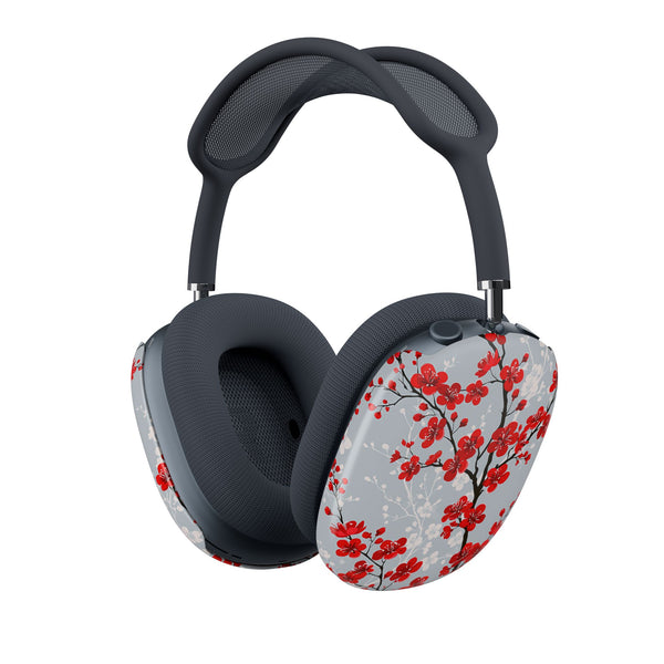Scarlet Plum Blossom · Hard Case for AirPods Max · Red